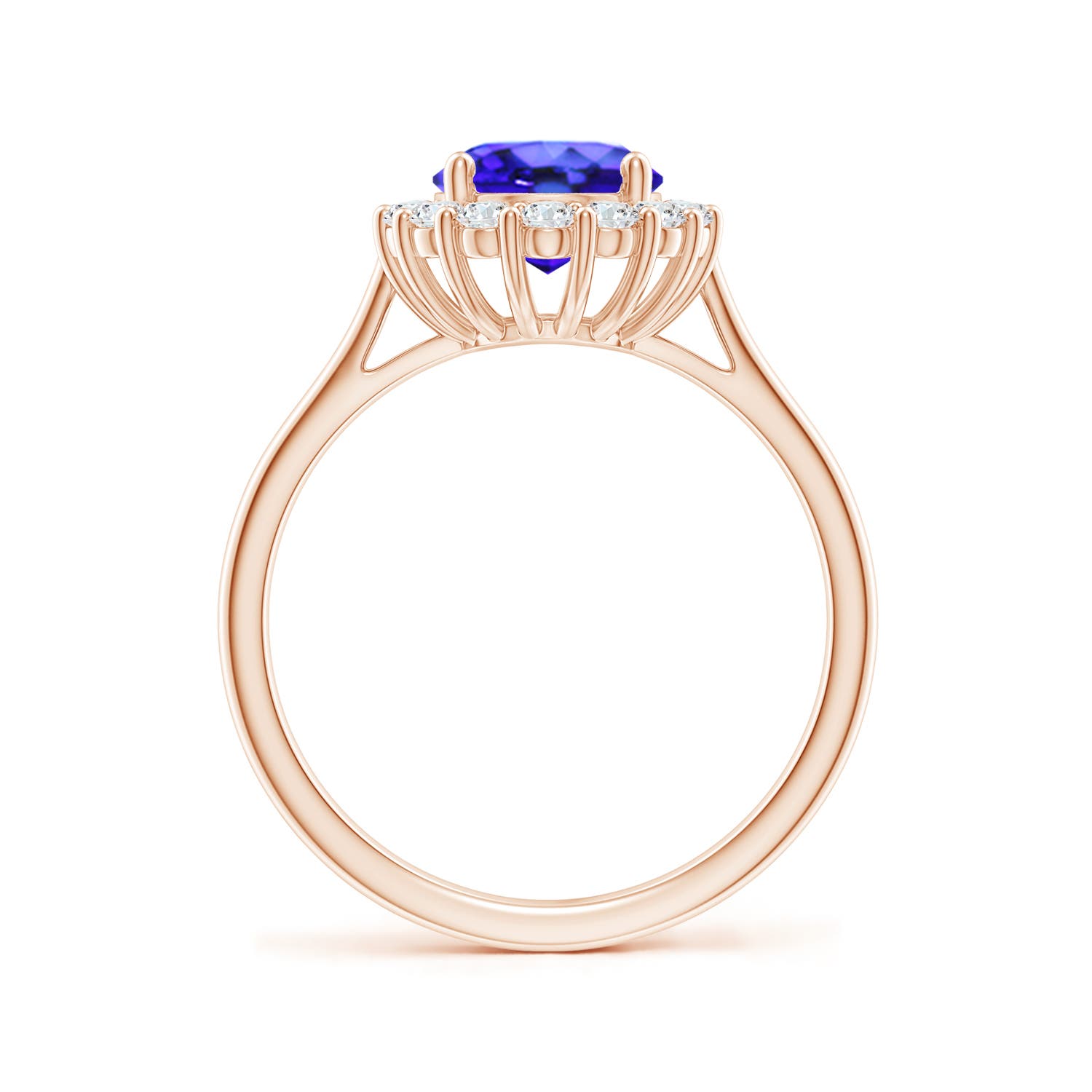 AAA - Tanzanite / 2.3 CT / 14 KT Rose Gold