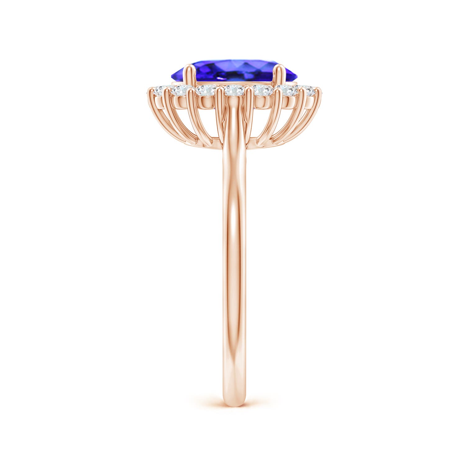 AAA - Tanzanite / 2.3 CT / 14 KT Rose Gold