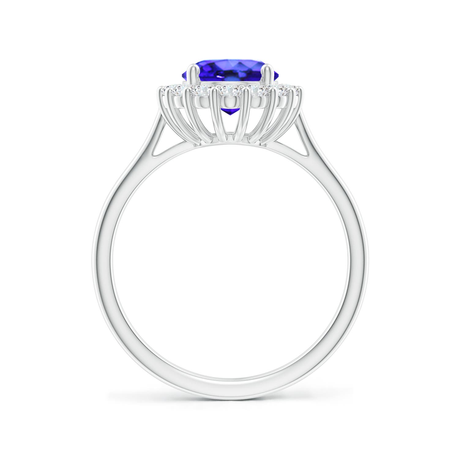 AAA - Tanzanite / 2.3 CT / 14 KT White Gold