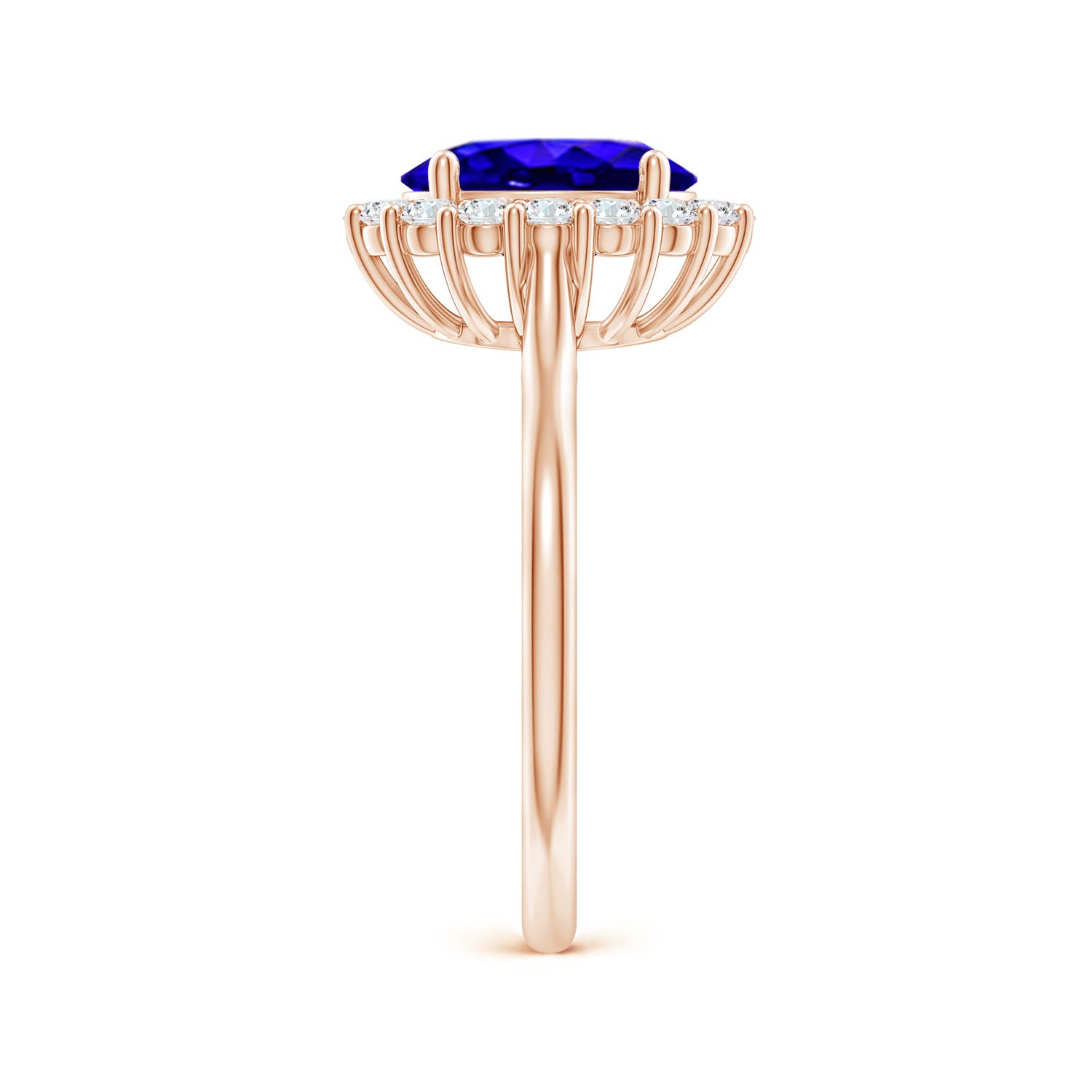 AAAA - Tanzanite / 2.3 CT / 14 KT Rose Gold