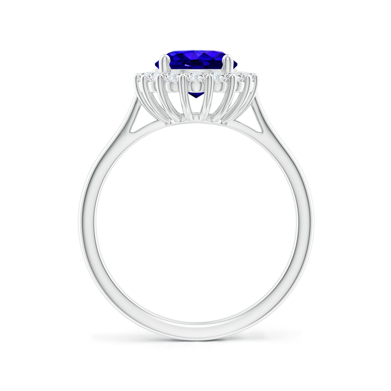 AAAA - Tanzanite / 2.3 CT / 14 KT White Gold