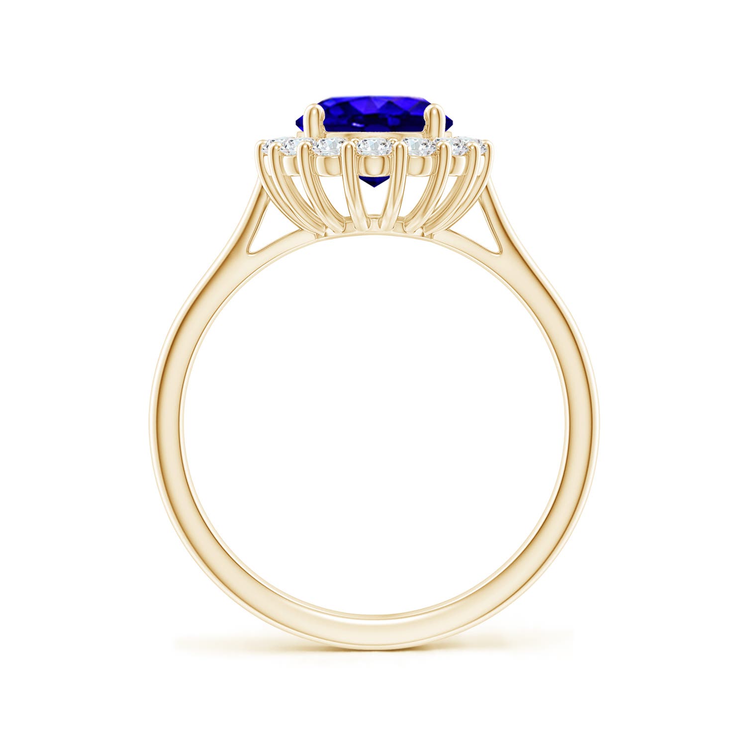 AAAA - Tanzanite / 2.3 CT / 14 KT Yellow Gold