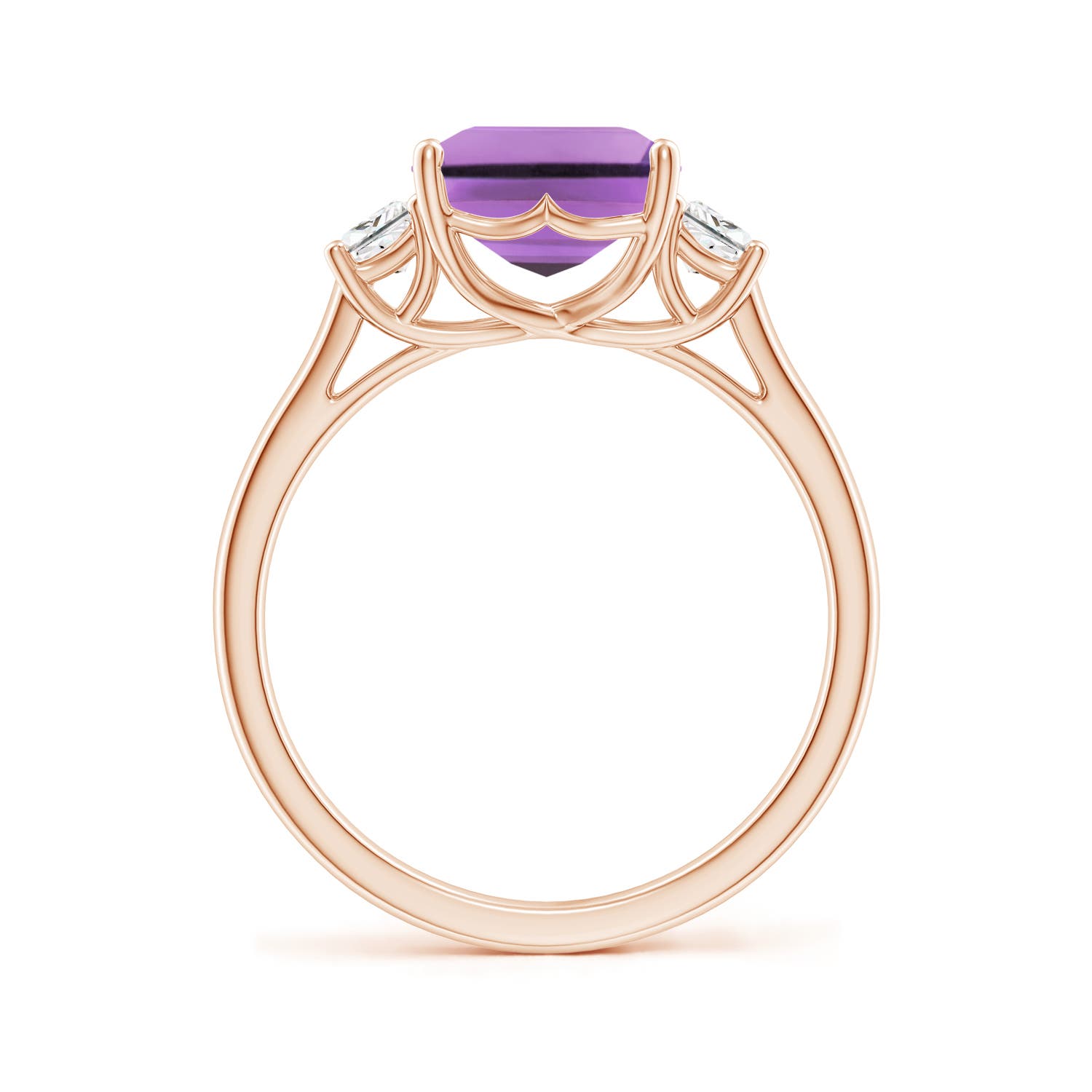 A - Amethyst / 3.22 CT / 14 KT Rose Gold