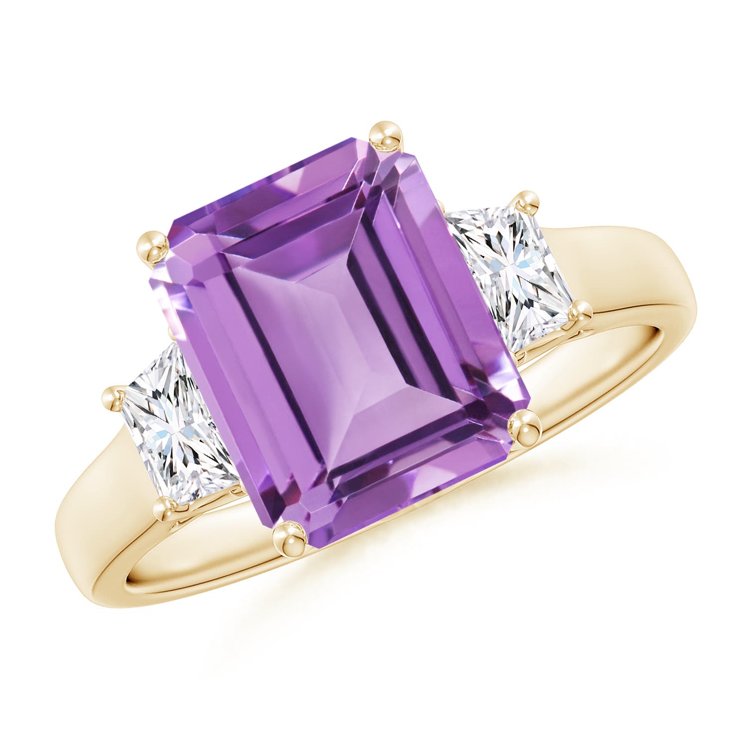 A- Amethyst / 3.22 CT / 14 KT Yellow Gold