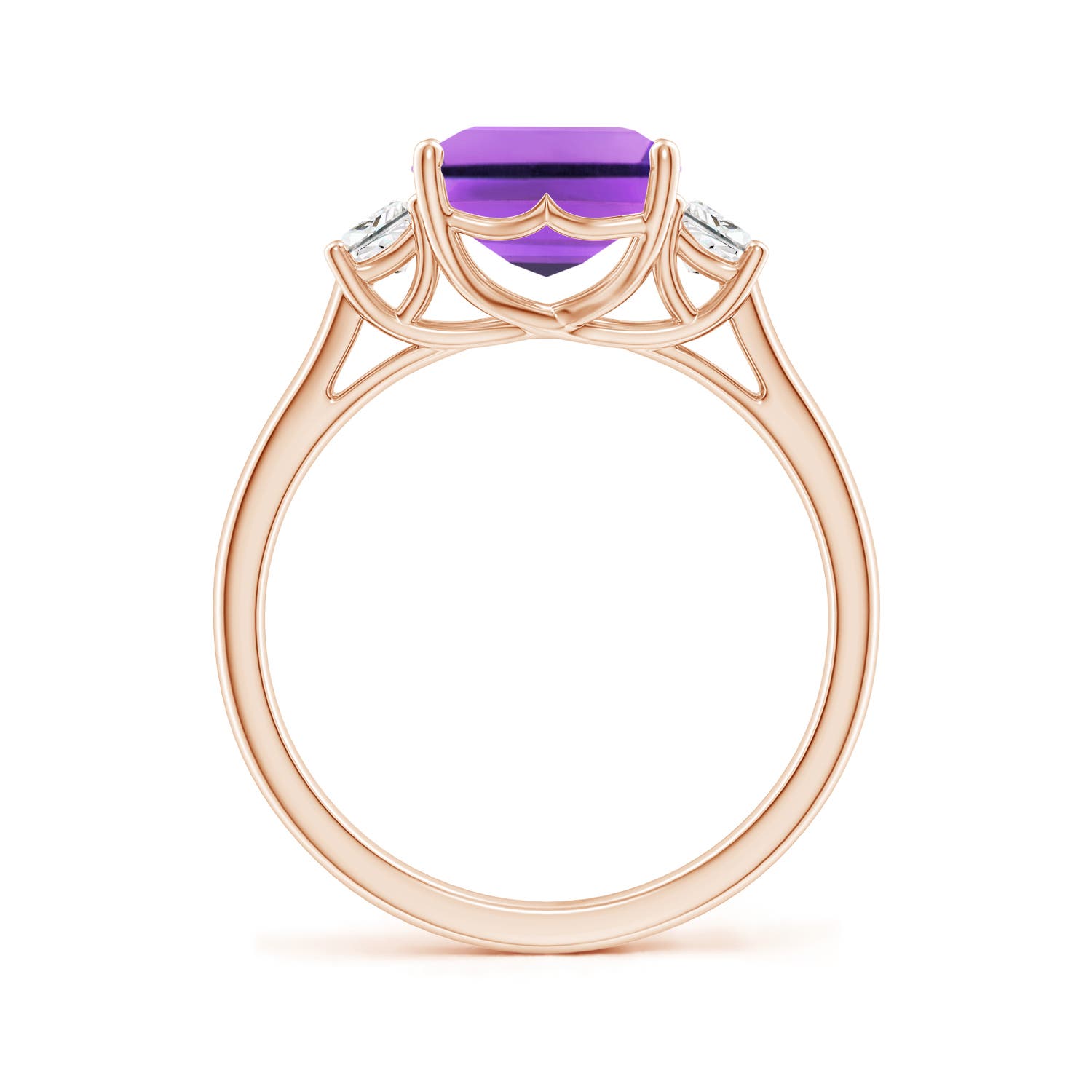 AA - Amethyst / 3.22 CT / 14 KT Rose Gold