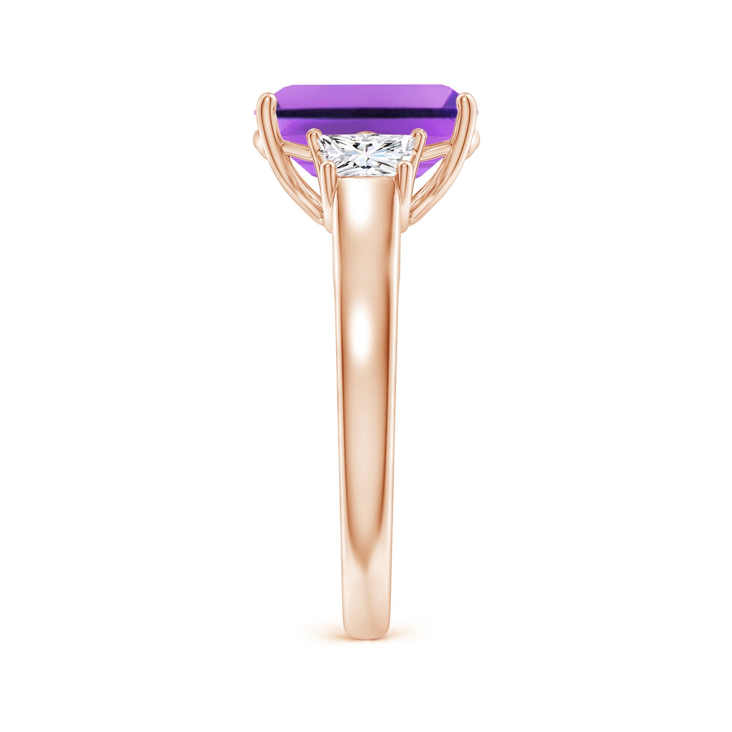 AA- Amethyst / 3.22 CT / 14 KT Rose Gold