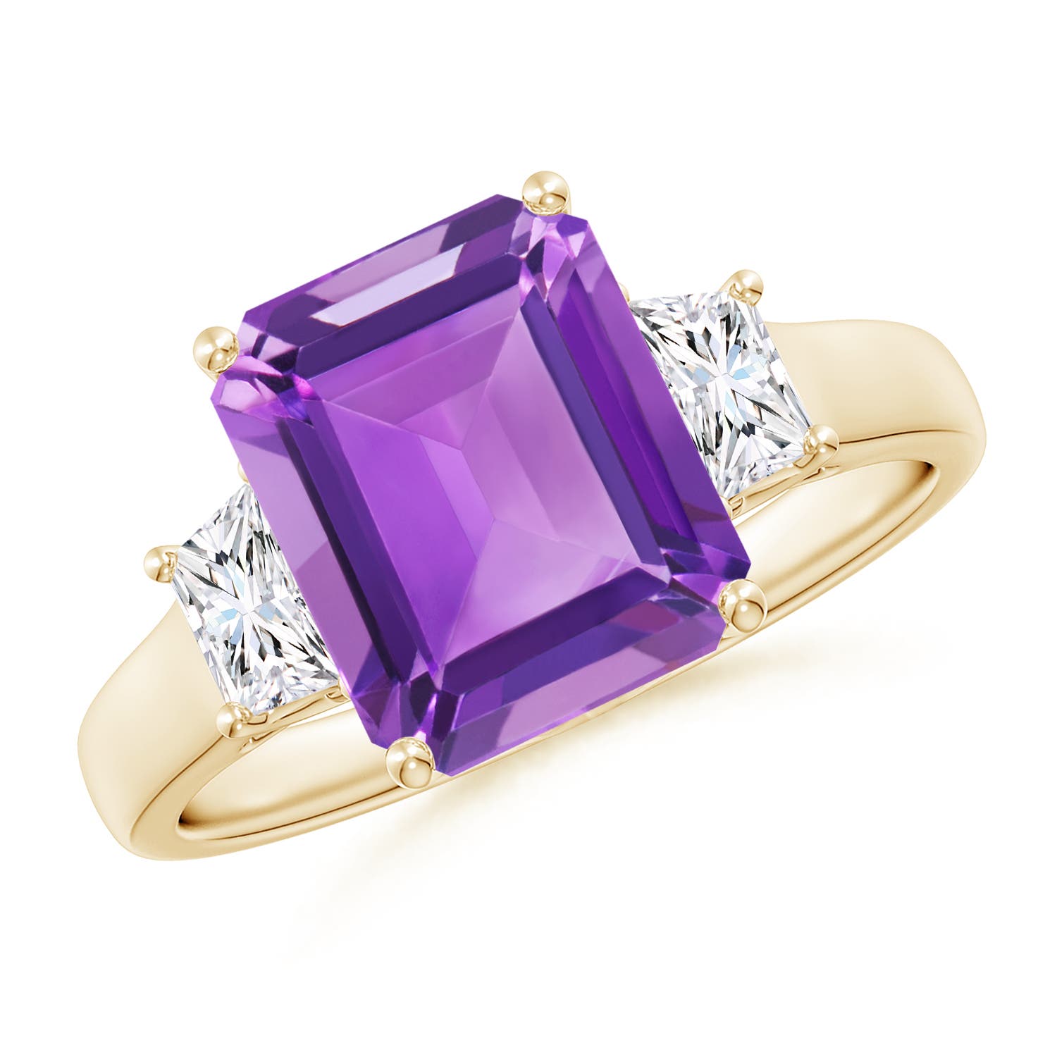 AA - Amethyst / 3.22 CT / 14 KT Yellow Gold