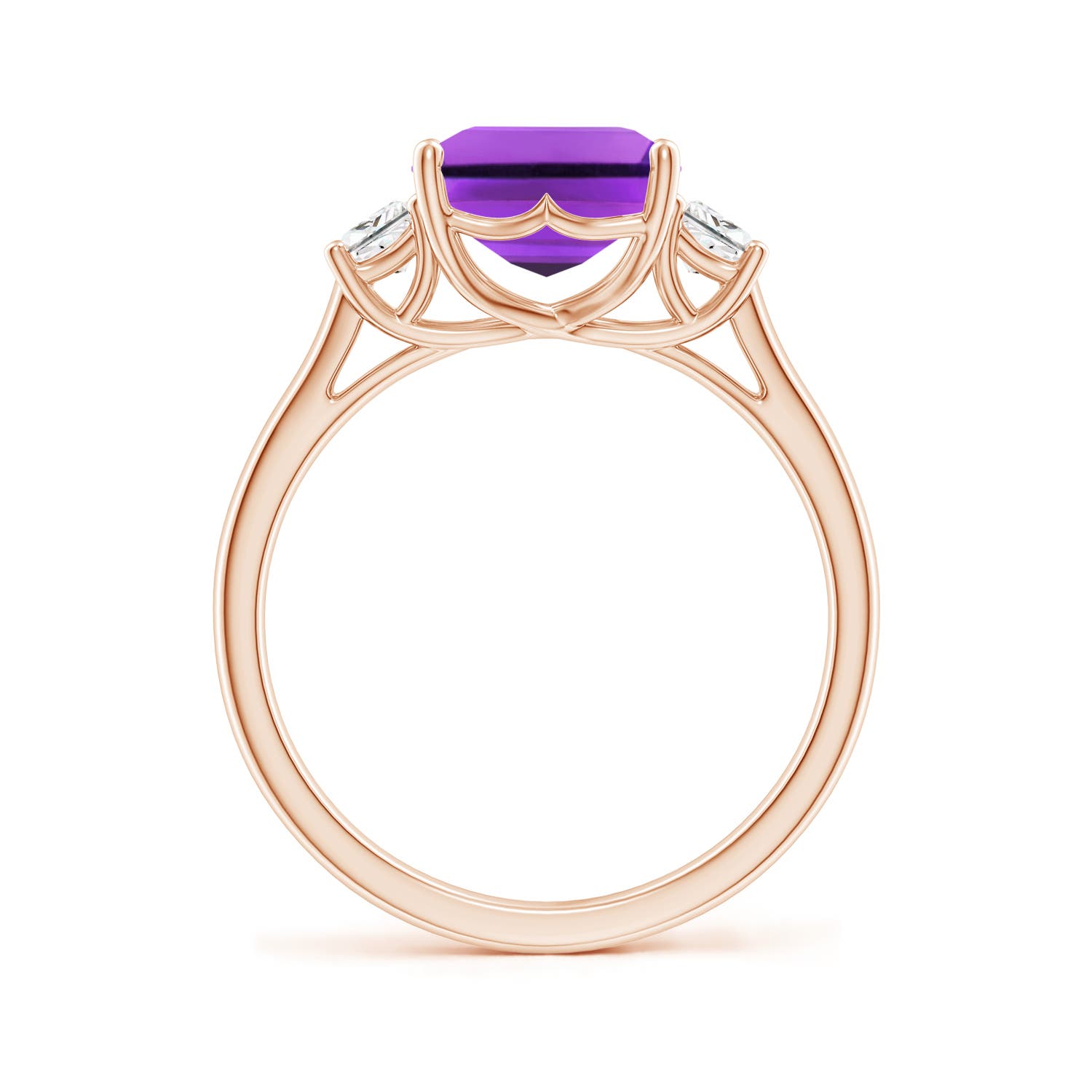 AAA - Amethyst / 3.22 CT / 14 KT Rose Gold