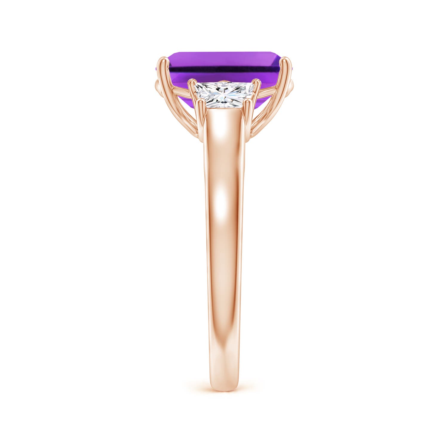 AAA- Amethyst / 3.22 CT / 14 KT Rose Gold