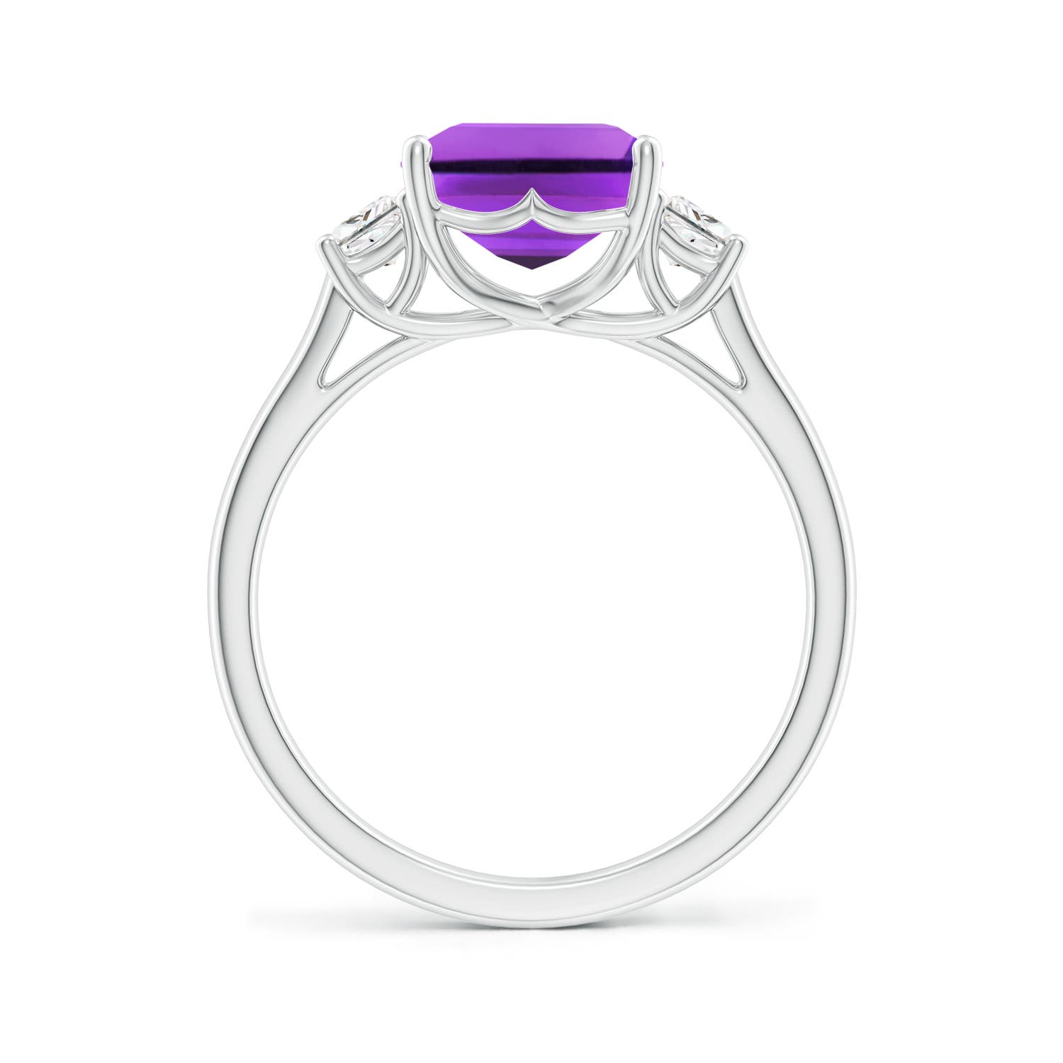 AAA- Amethyst / 3.22 CT / 14 KT White Gold