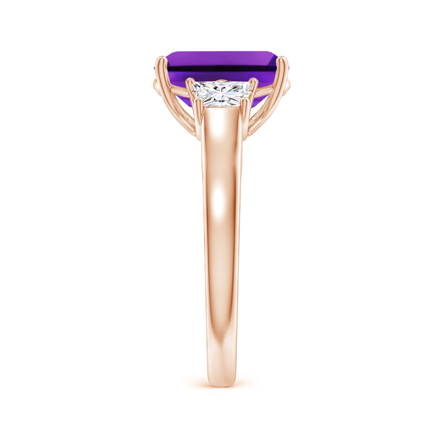 AAAA- Amethyst / 3.22 CT / 14 KT Rose Gold