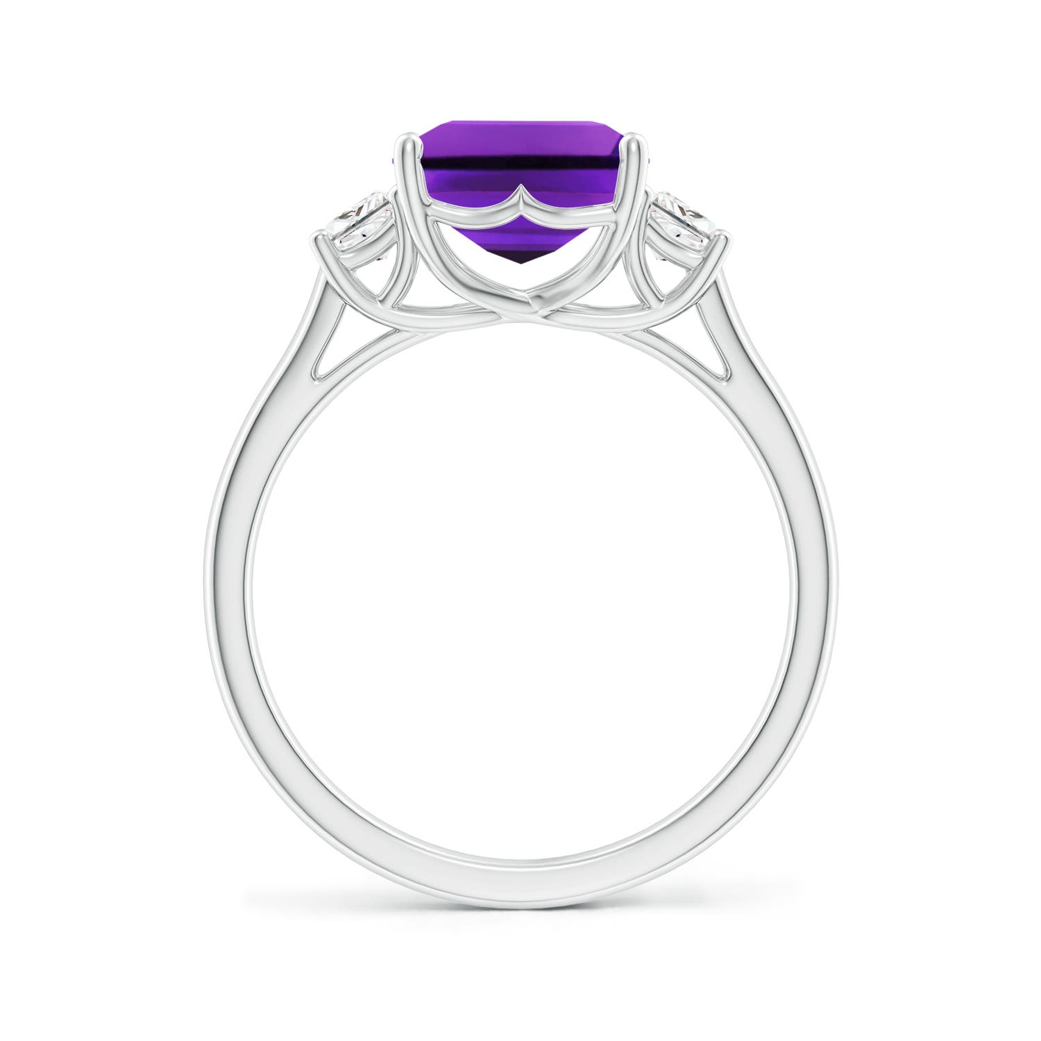 AAAA- Amethyst / 3.22 CT / 14 KT White Gold