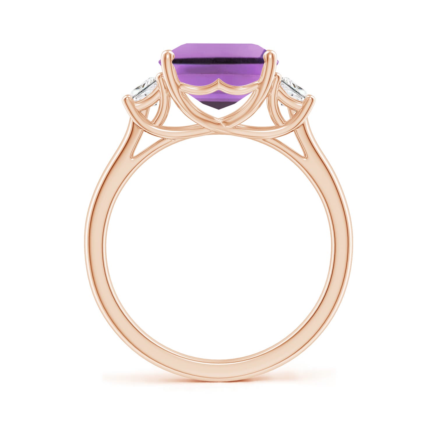 A - Amethyst / 4.32 CT / 14 KT Rose Gold