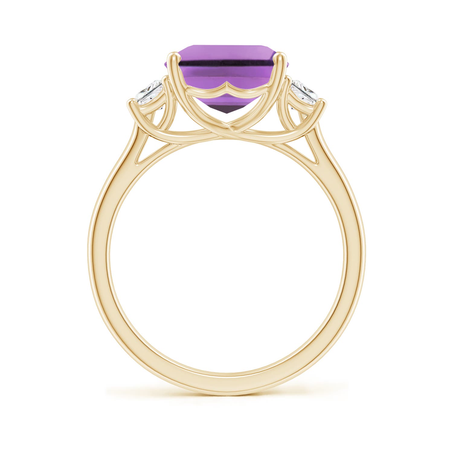 A- Amethyst / 4.32 CT / 14 KT Yellow Gold