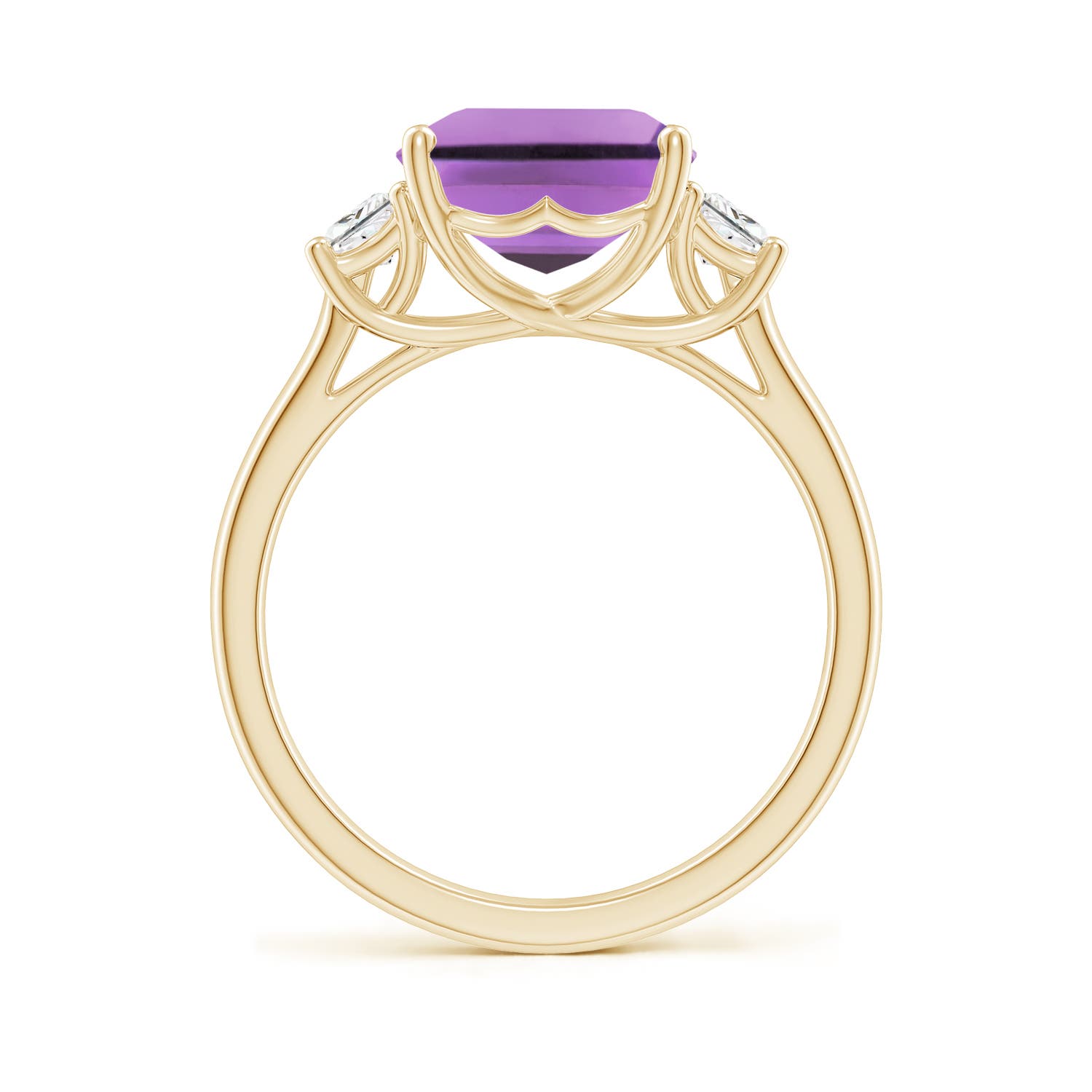 A - Amethyst / 4.32 CT / 14 KT Yellow Gold