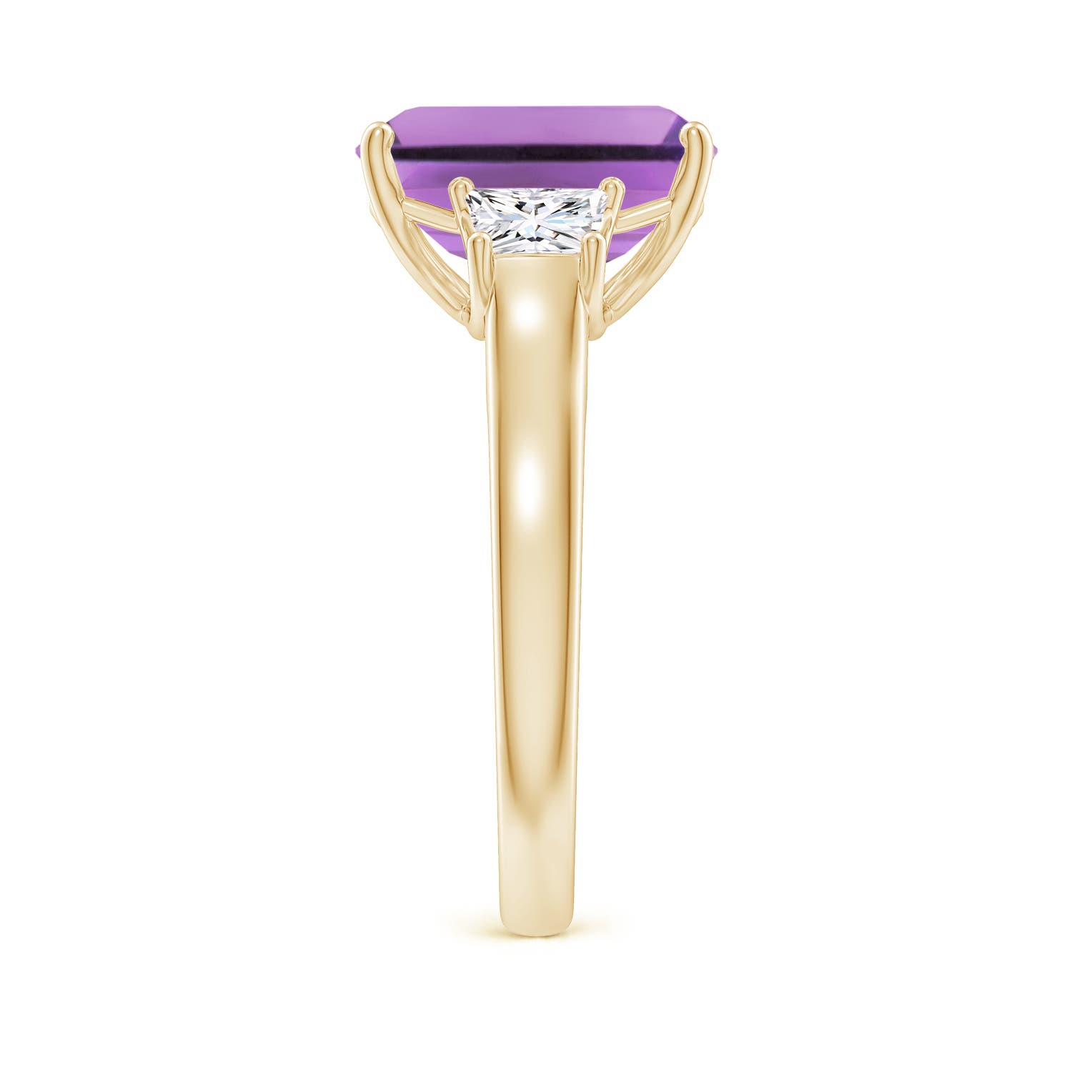 A - Amethyst / 4.32 CT / 14 KT Yellow Gold