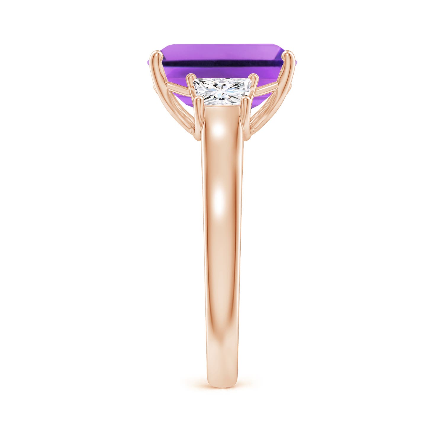 AA - Amethyst / 4.32 CT / 14 KT Rose Gold