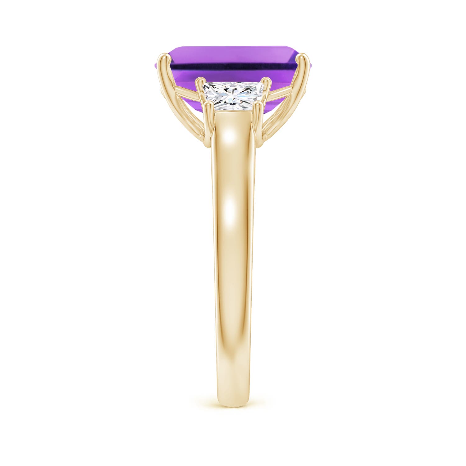 AA - Amethyst / 4.32 CT / 14 KT Yellow Gold