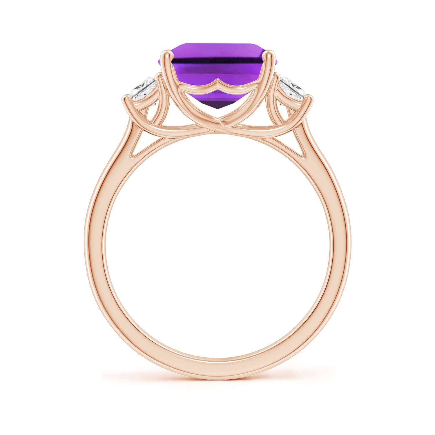 AAA - Amethyst / 4.32 CT / 14 KT Rose Gold