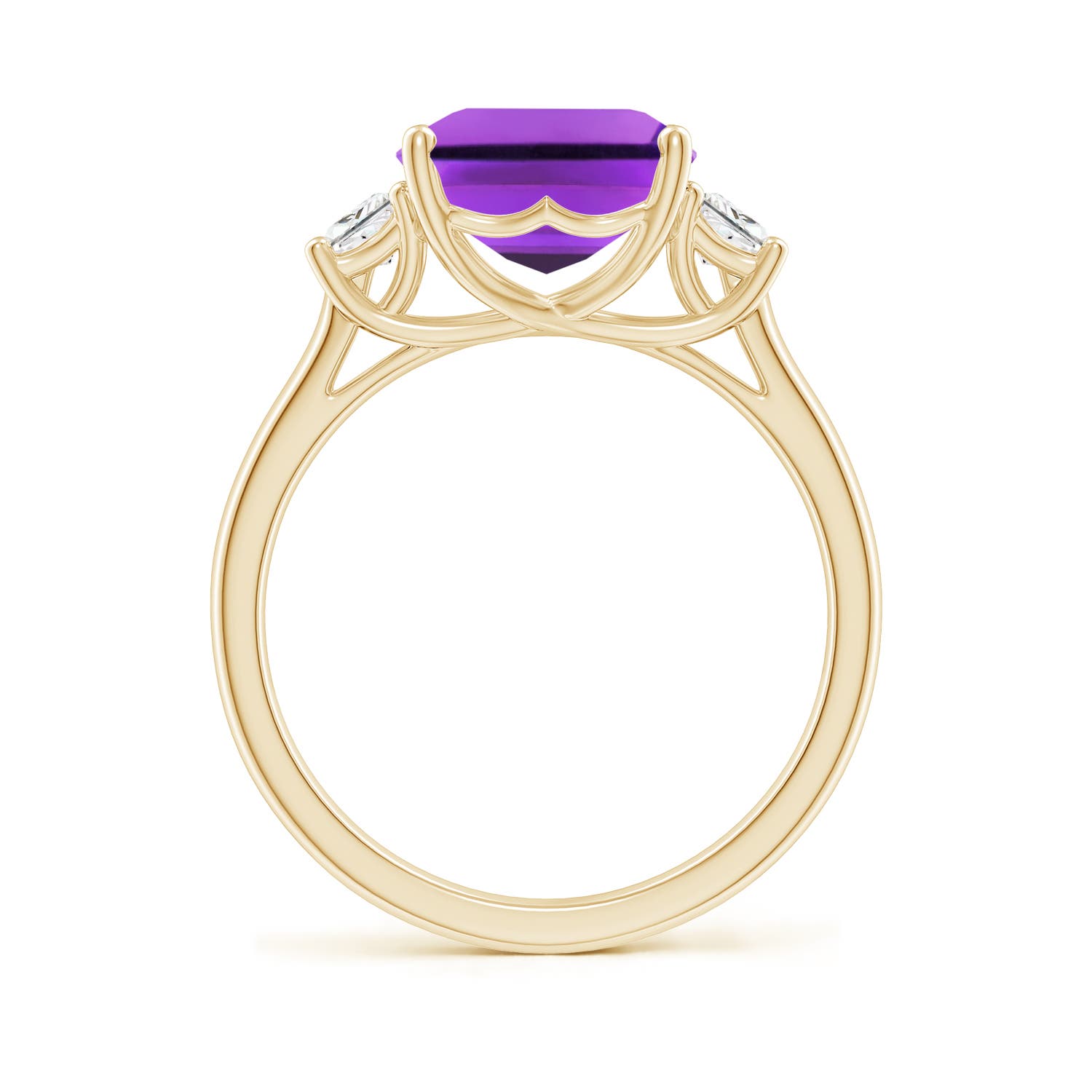 AAA- Amethyst / 4.32 CT / 14 KT Yellow Gold