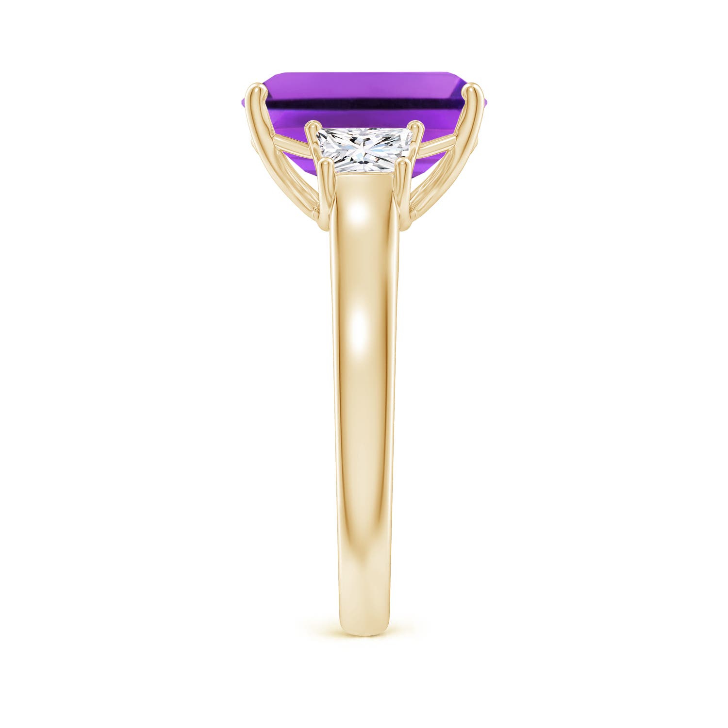 AAA - Amethyst / 4.32 CT / 14 KT Yellow Gold