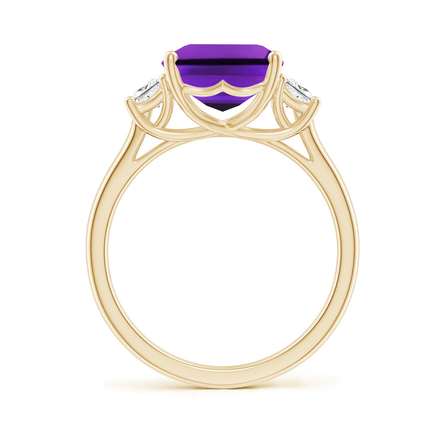 AAAA - Amethyst / 4.32 CT / 14 KT Yellow Gold