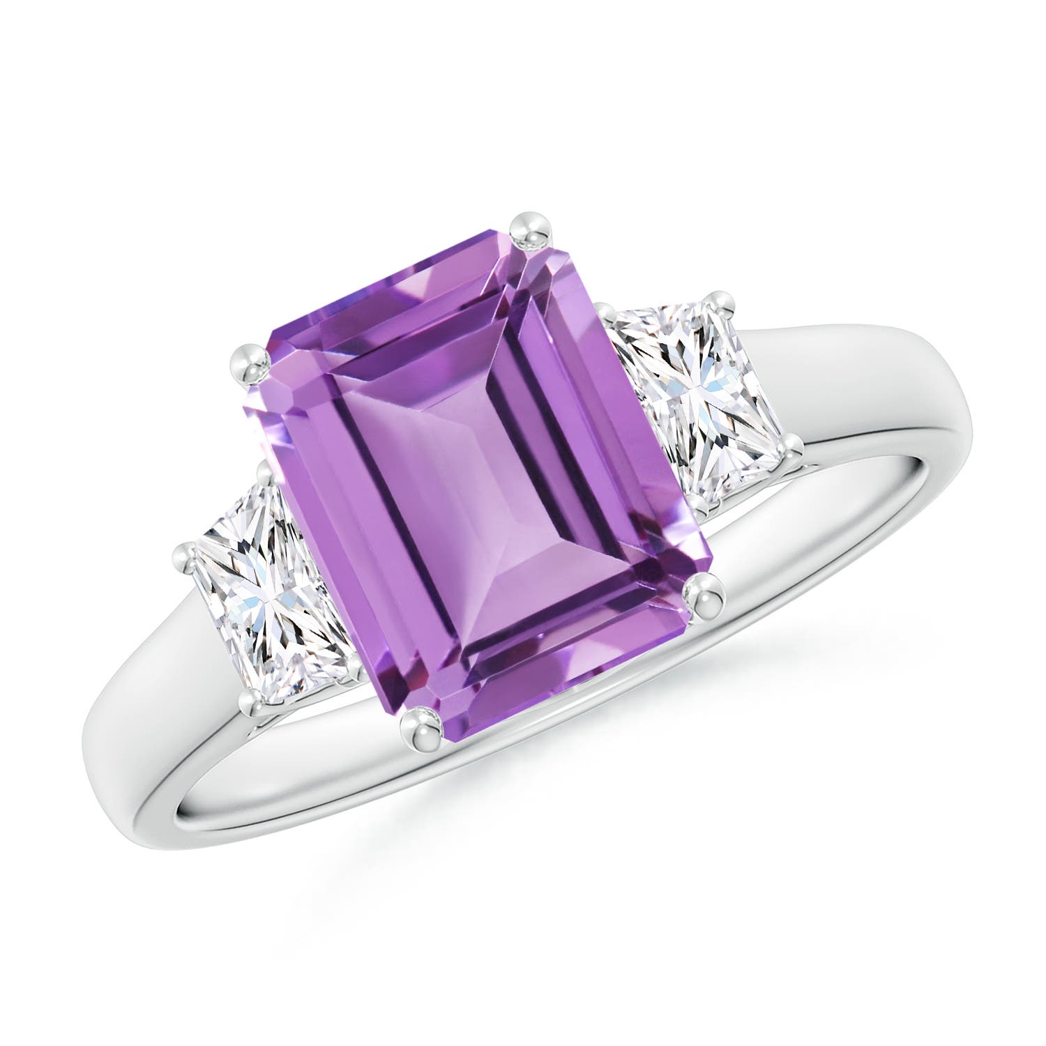 A - Amethyst / 2.52 CT / 14 KT White Gold