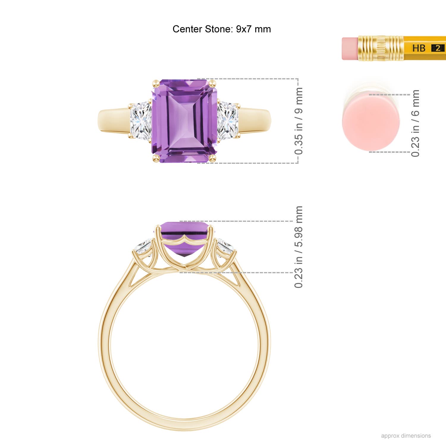 A- Amethyst / 2.52 CT / 14 KT Yellow Gold