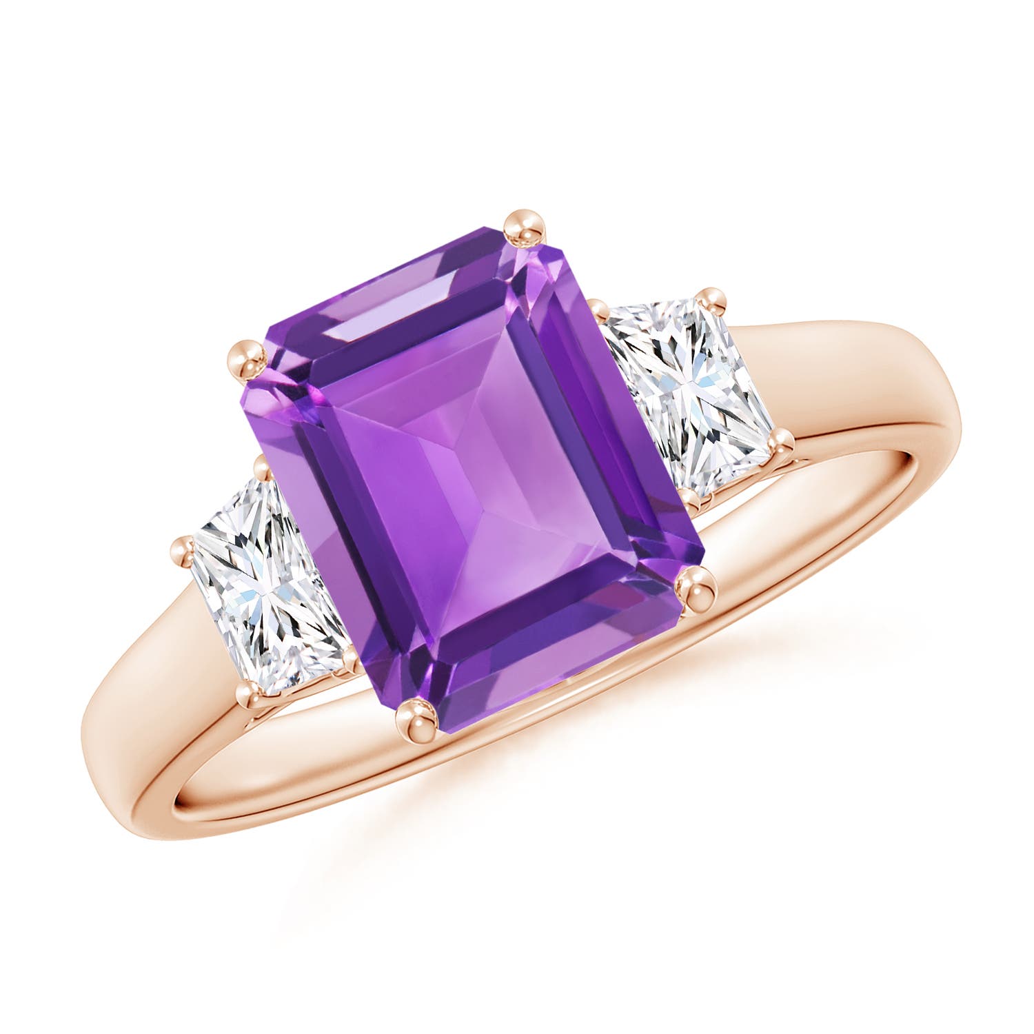 AA - Amethyst / 2.52 CT / 14 KT Rose Gold