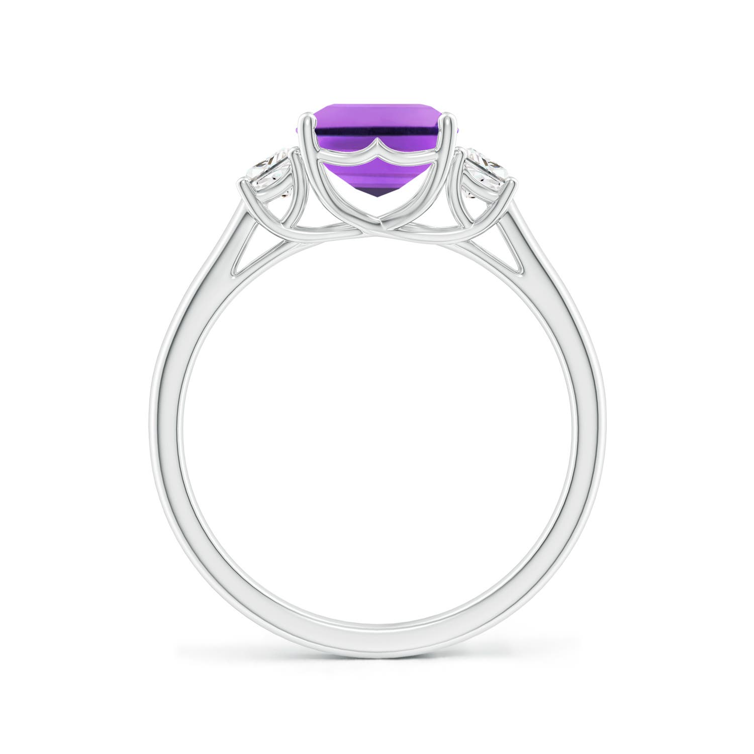 AA - Amethyst / 2.52 CT / 14 KT White Gold