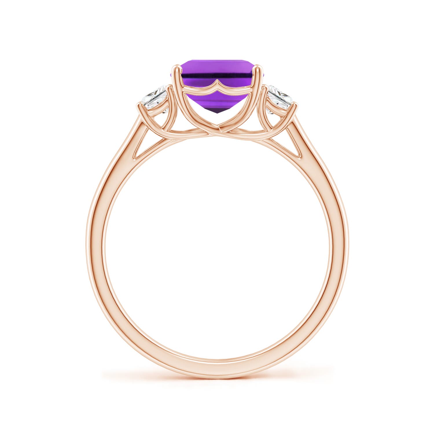 AAA- Amethyst / 2.52 CT / 14 KT Rose Gold