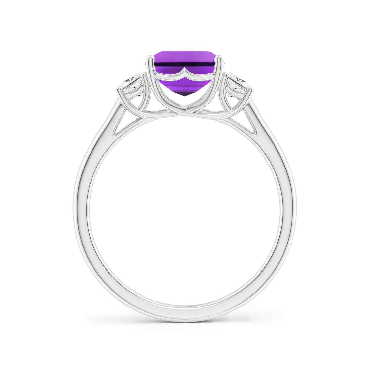 AAA- Amethyst / 2.52 CT / 14 KT White Gold