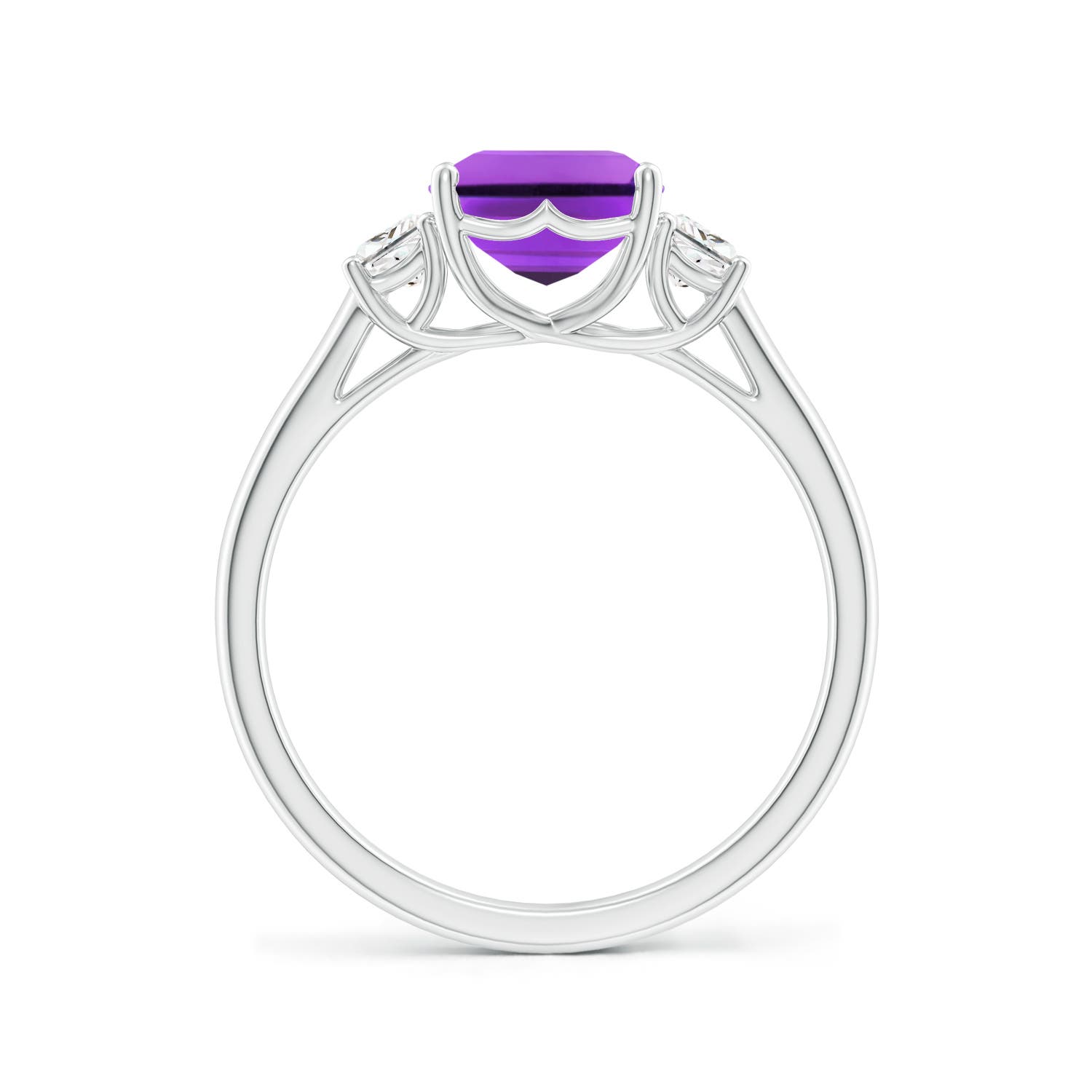 AAA - Amethyst / 2.52 CT / 14 KT White Gold