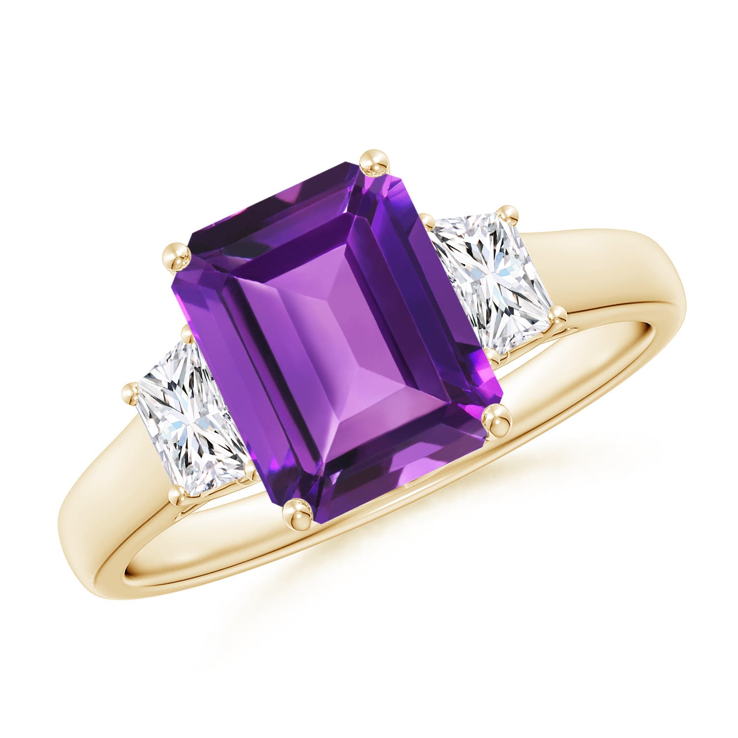 AAAA- Amethyst / 2.52 CT / 14 KT Yellow Gold