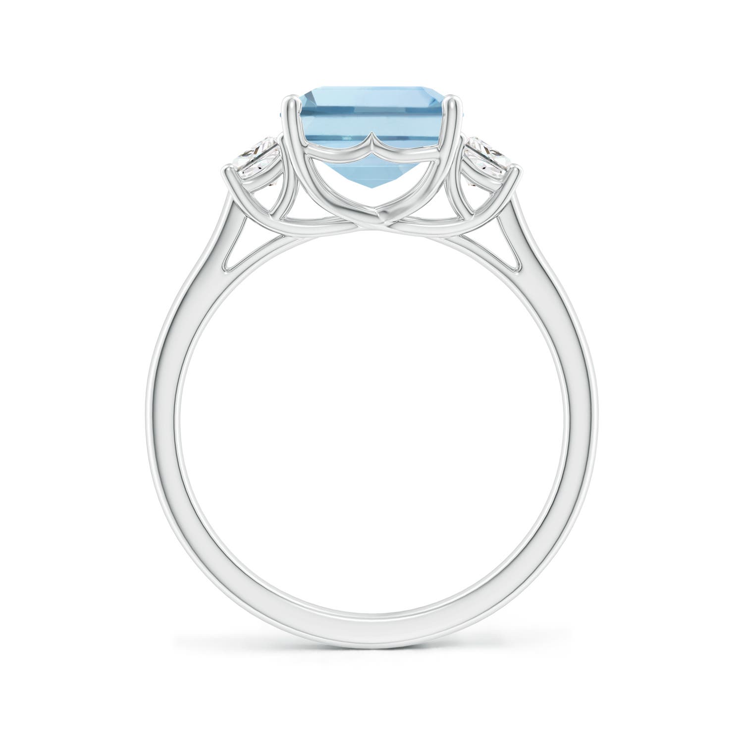 AA - Aquamarine / 3.32 CT / 14 KT White Gold