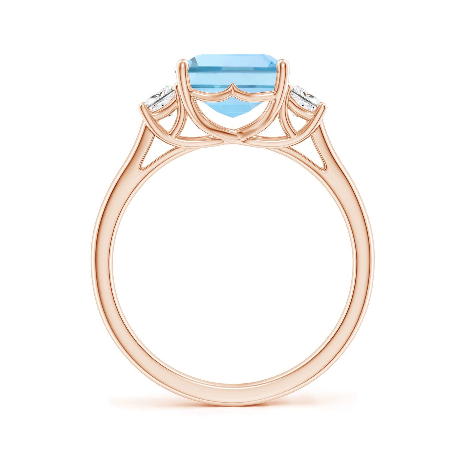 AAAA - Aquamarine / 3.32 CT / 14 KT Rose Gold