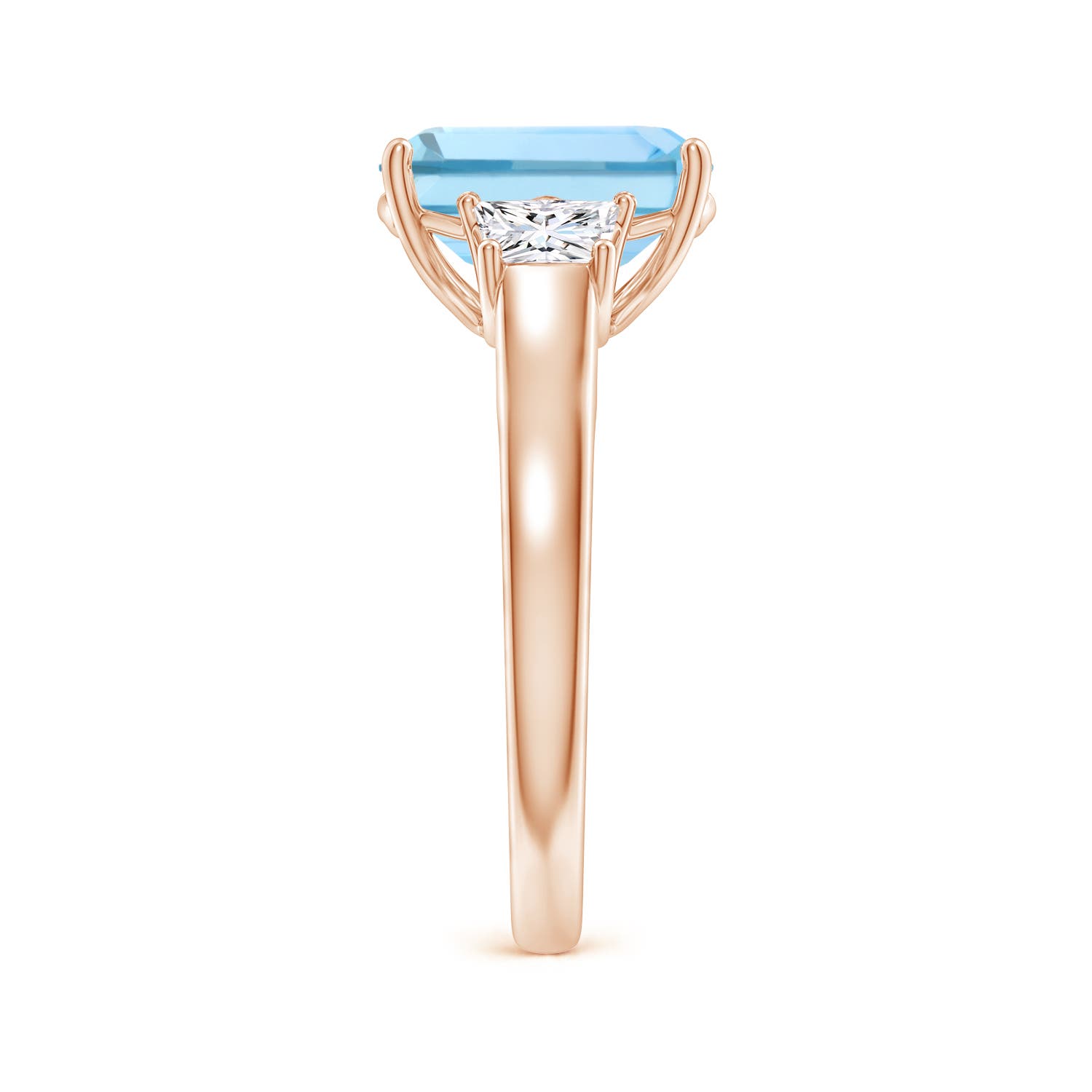 AAAA - Aquamarine / 3.32 CT / 14 KT Rose Gold