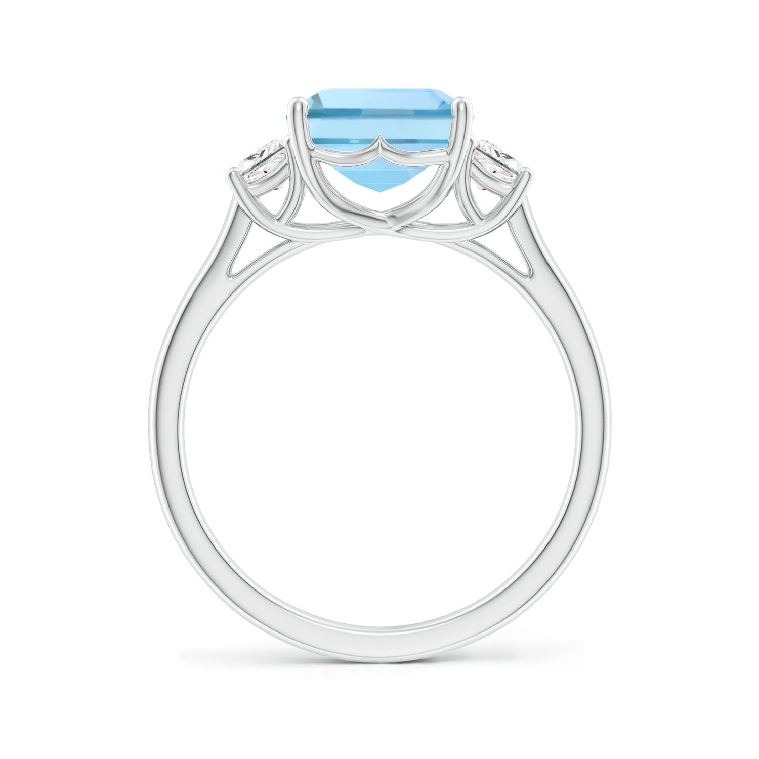 AAAA - Aquamarine / 3.32 CT / 14 KT White Gold