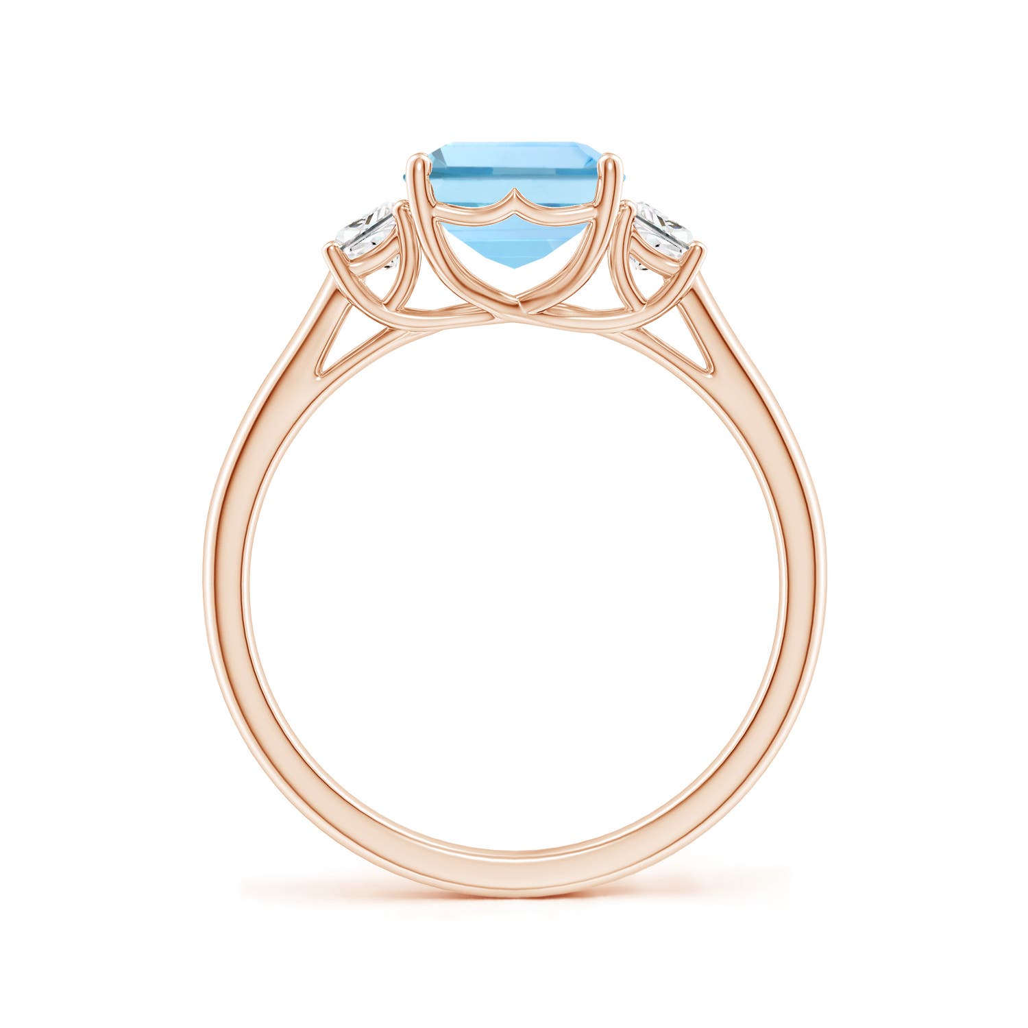 AAAA - Aquamarine / 2.32 CT / 14 KT Rose Gold