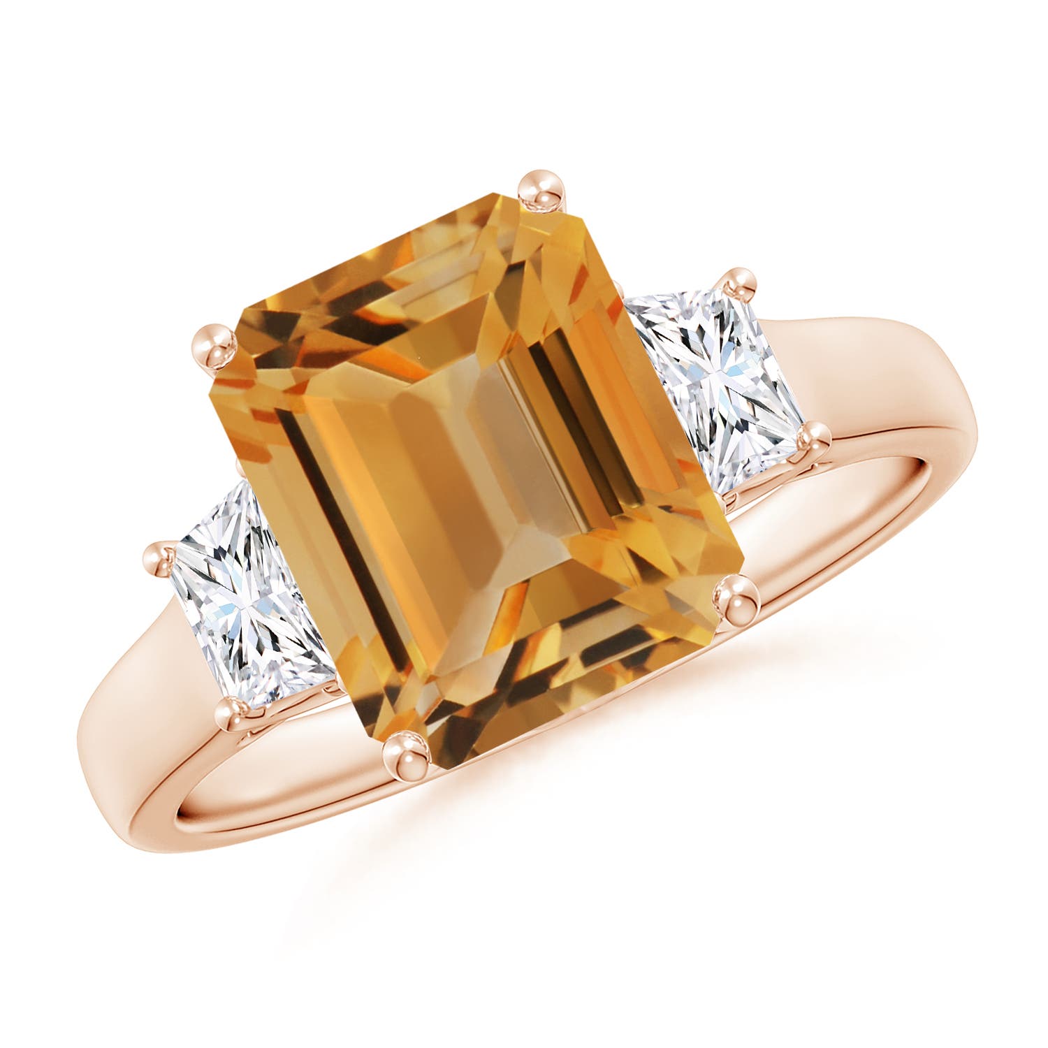 A - Citrine / 3.42 CT / 14 KT Rose Gold