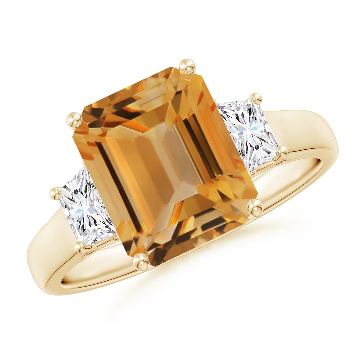 A - Citrine / 3.42 CT / 14 KT Yellow Gold