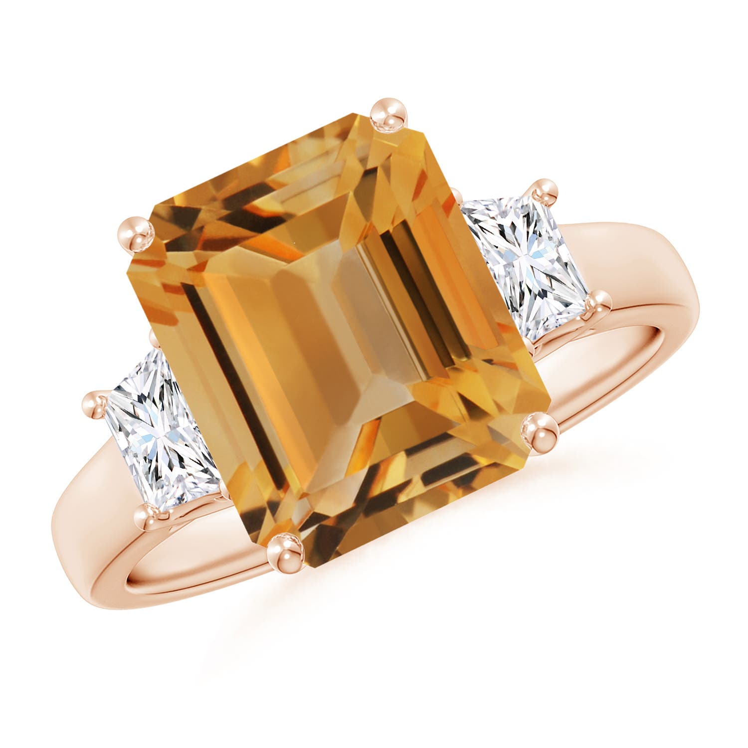 A - Citrine / 4.52 CT / 14 KT Rose Gold