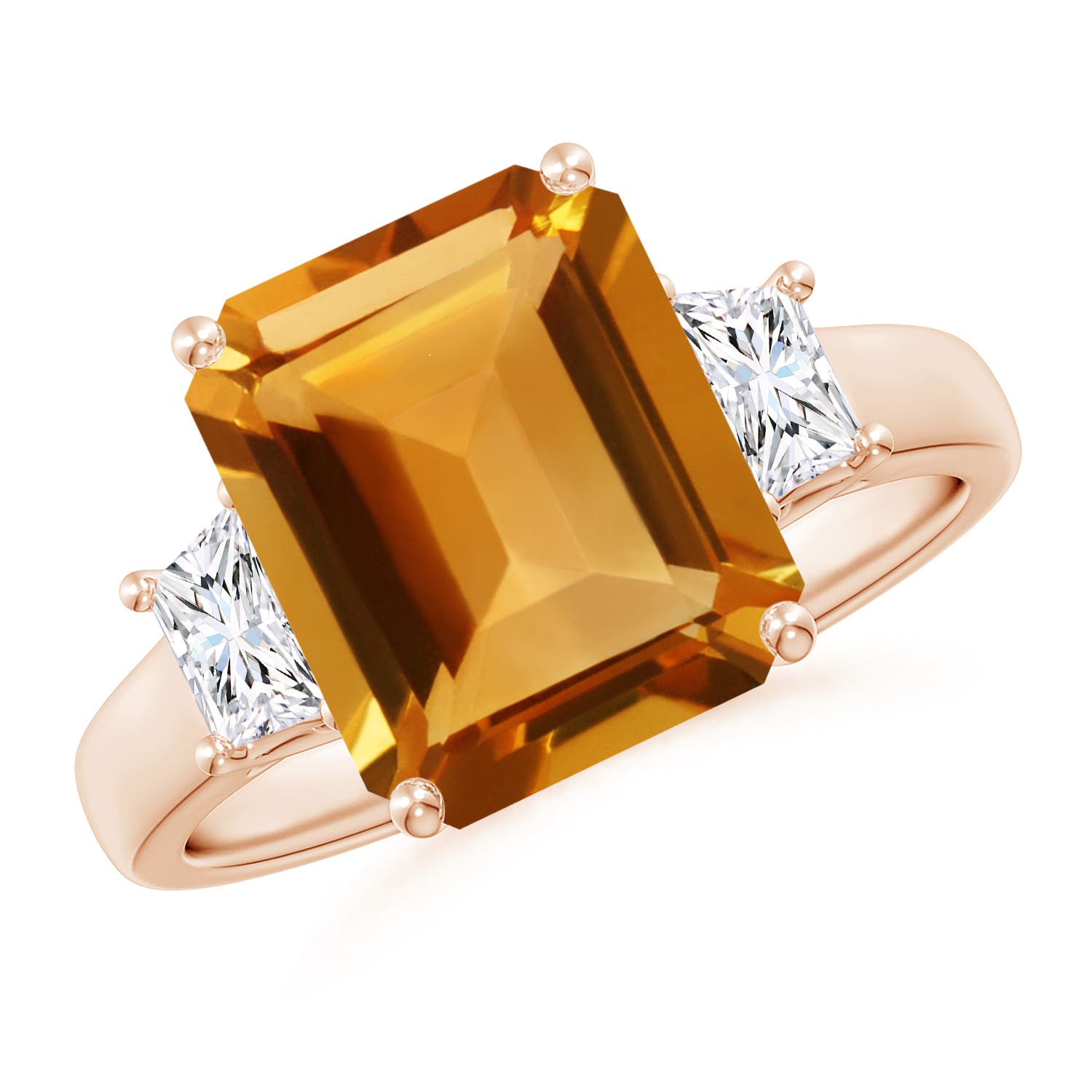 AA - Citrine / 4.52 CT / 14 KT Rose Gold