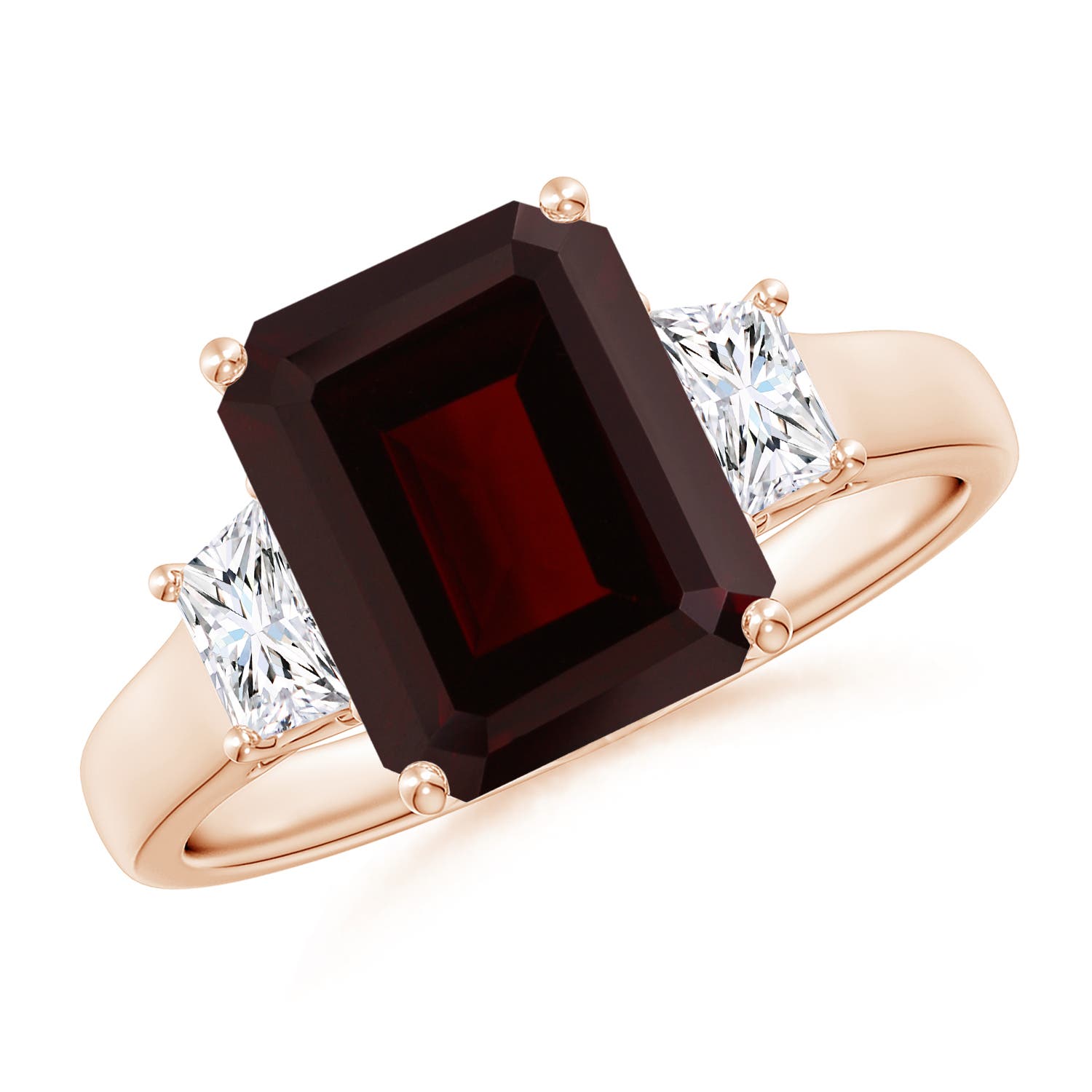 A - Garnet / 4.32 CT / 14 KT Rose Gold