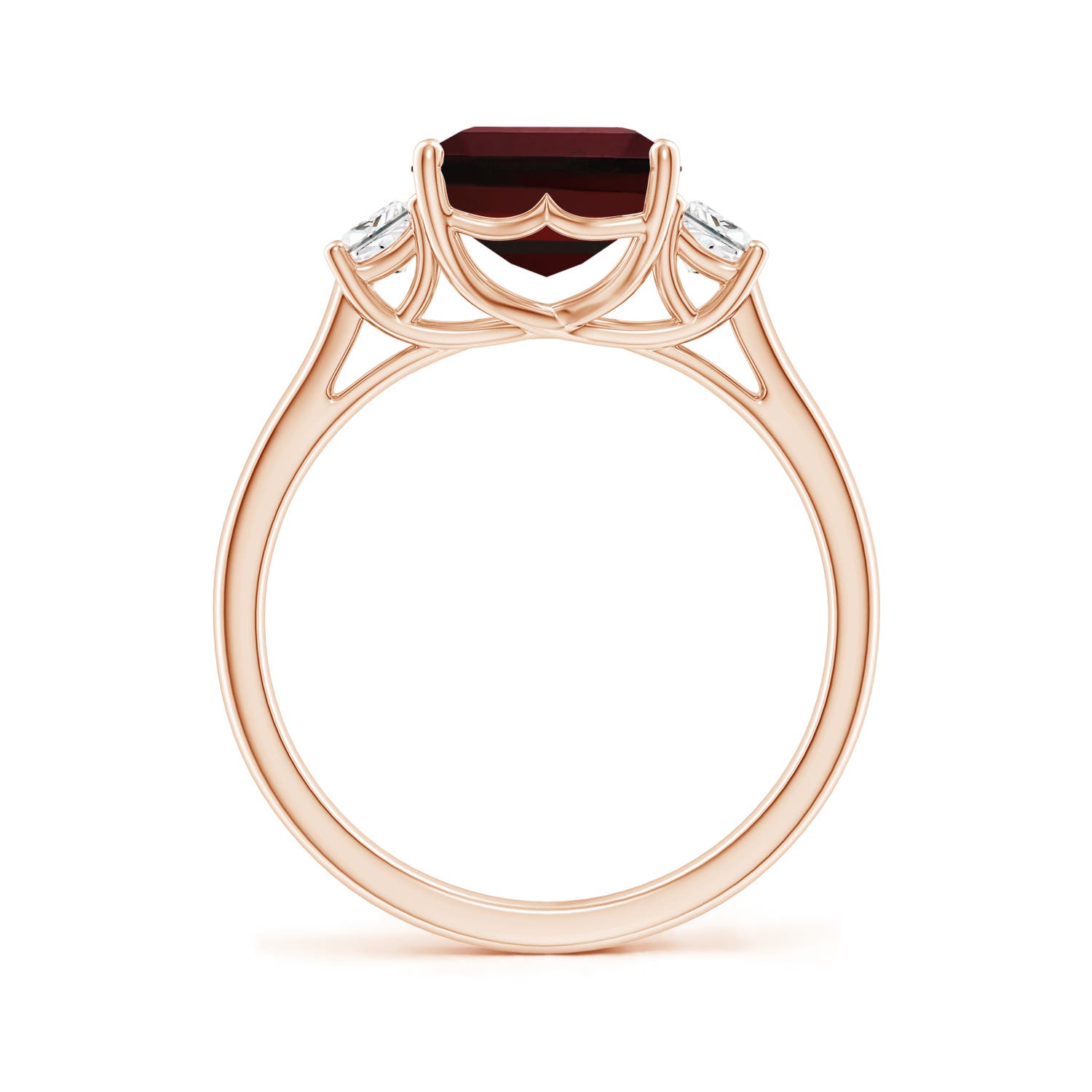 AAA - Garnet / 4.32 CT / 14 KT Rose Gold