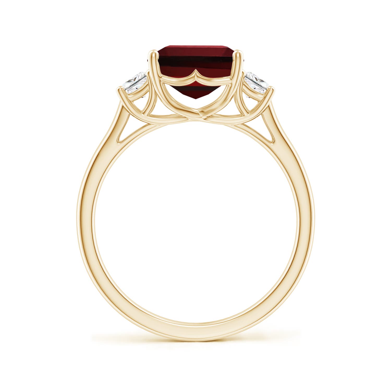 AAAA - Garnet / 4.32 CT / 14 KT Yellow Gold