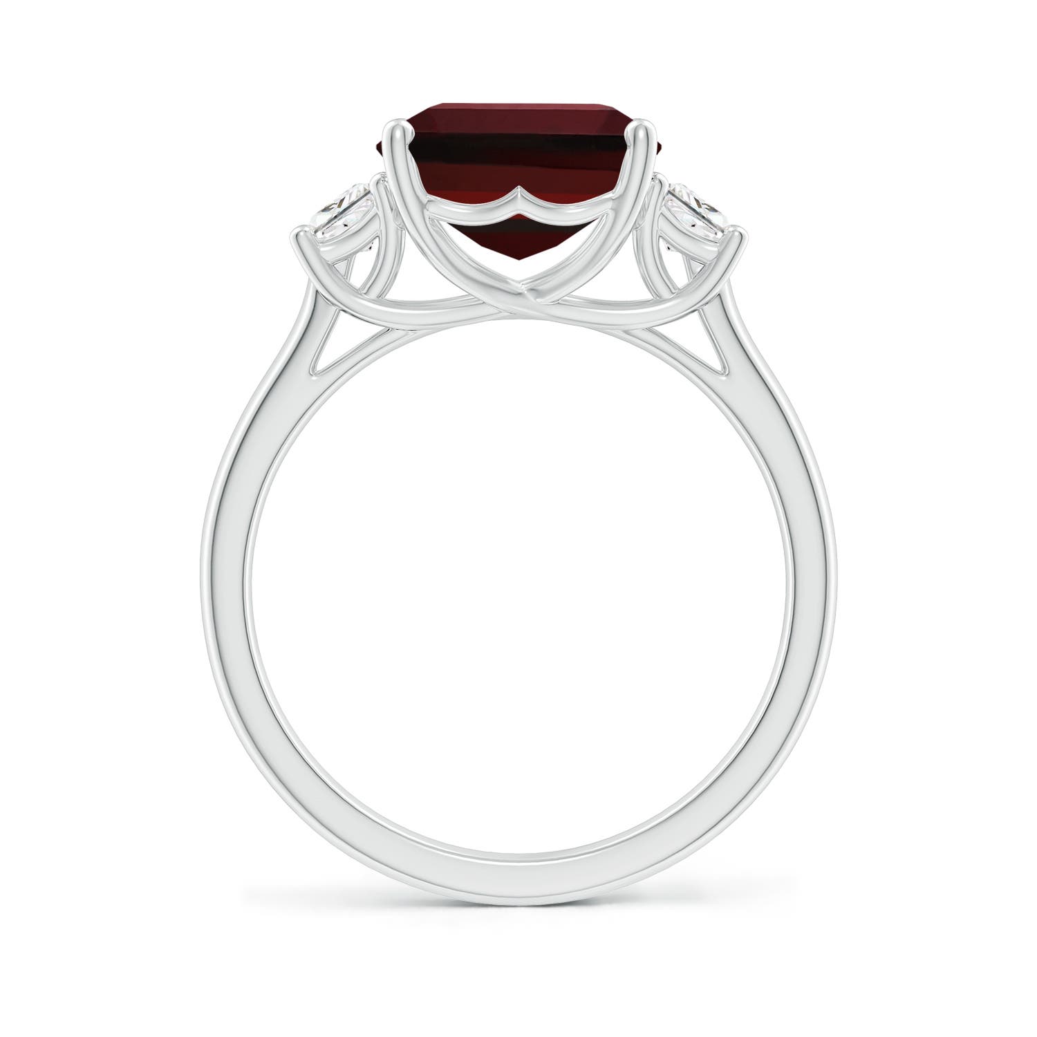 AAA - Garnet / 5.82 CT / 14 KT White Gold