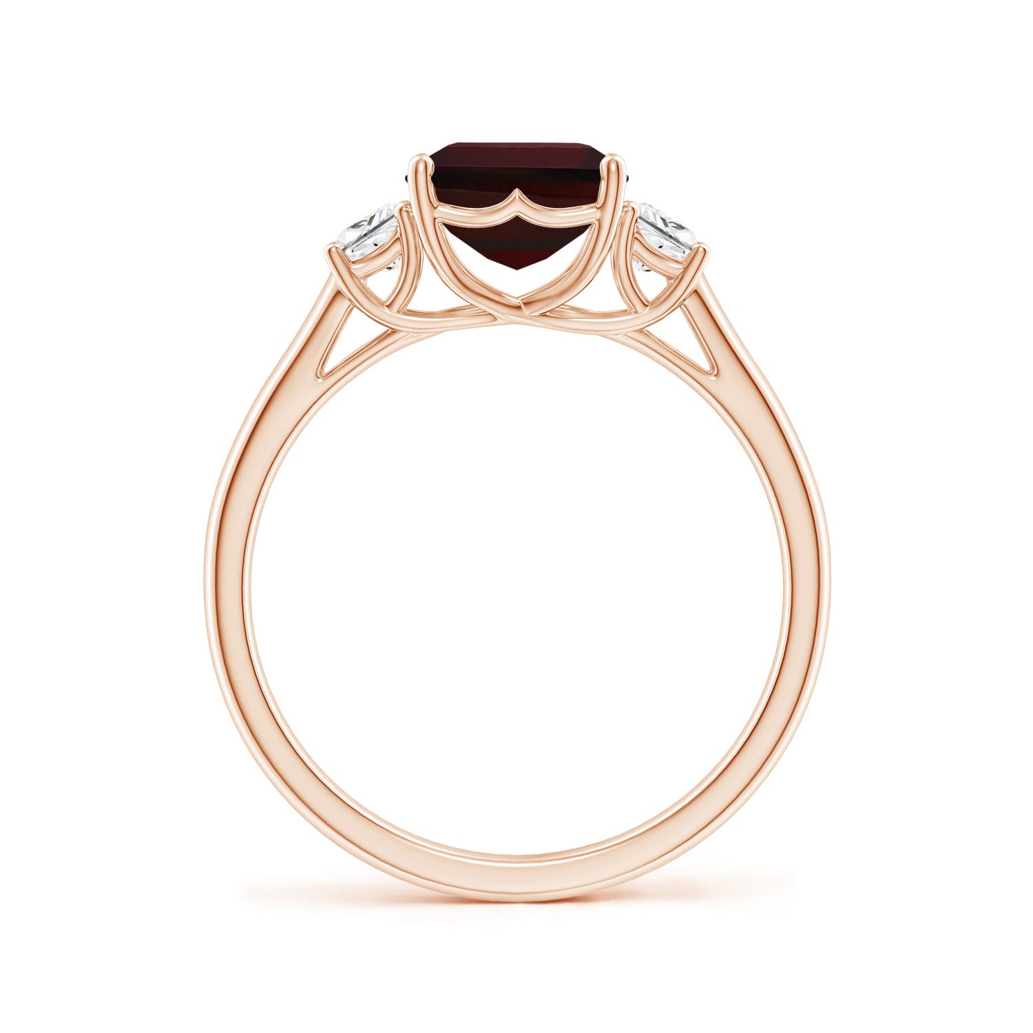 A - Garnet / 3.12 CT / 14 KT Rose Gold