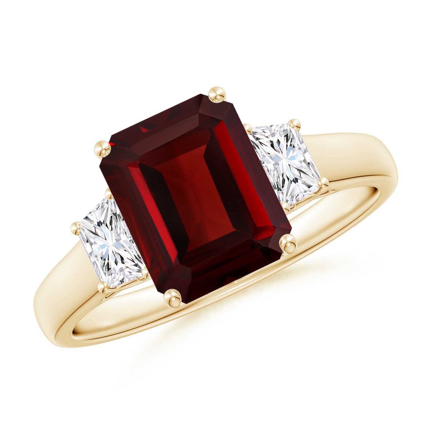 AAA - Garnet / 3.12 CT / 14 KT Yellow Gold