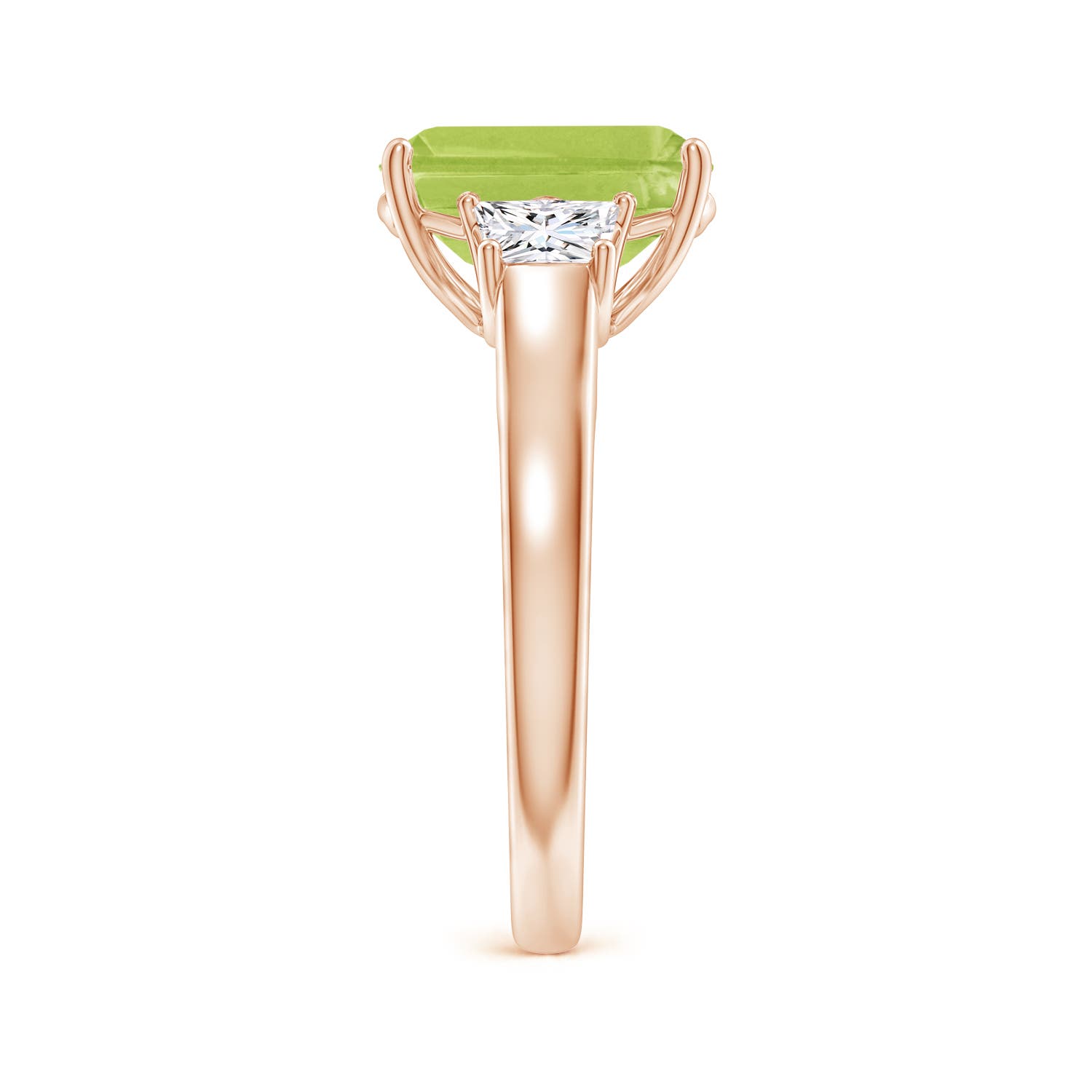 AA - Peridot / 3.62 CT / 14 KT Rose Gold